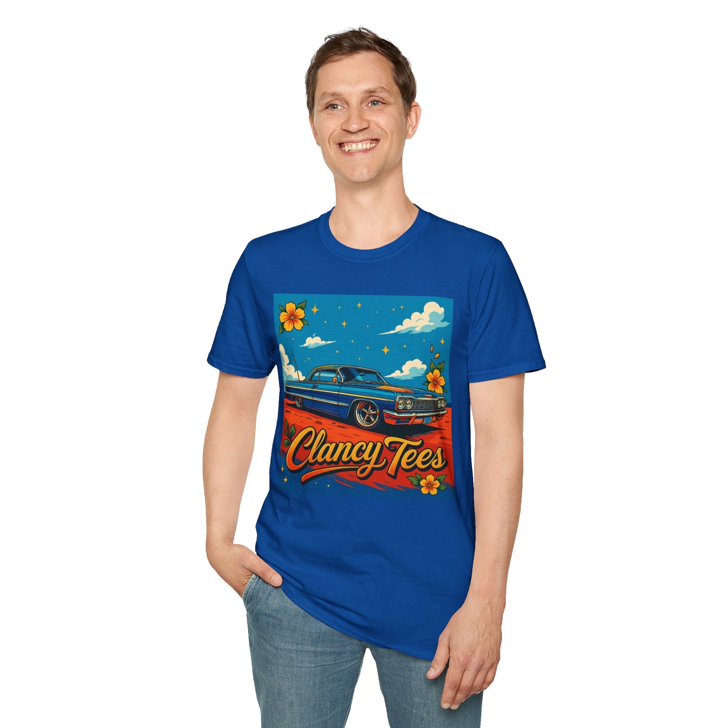 Lowrider Car Retro Shirt – Chicano Style Graphic Tee – Gift for Classic Car Lovers, Vintage Culture Fans, and Custom Car Aesthetic Addicts