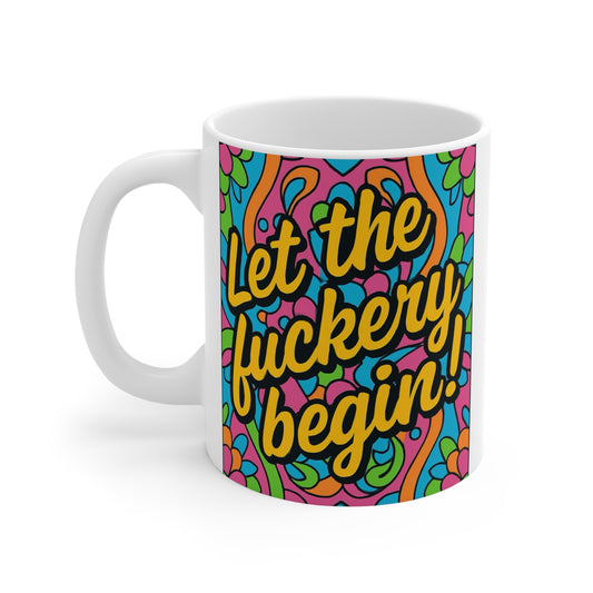 Funny Coffee Mug 11oz Colorful Swear Word Cup Adult Humor Gift