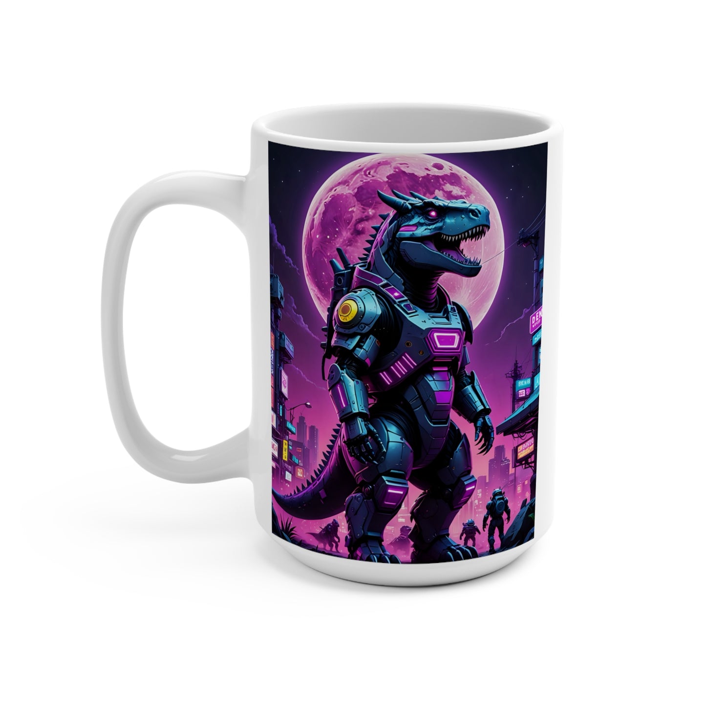 Futuristic Dinosaur-Themed Mug, 15oz Retro Space Design, Ideal Gift for Sci-Fi Lovers, Unique Home Decor, Perfect for Birthdays, [...]