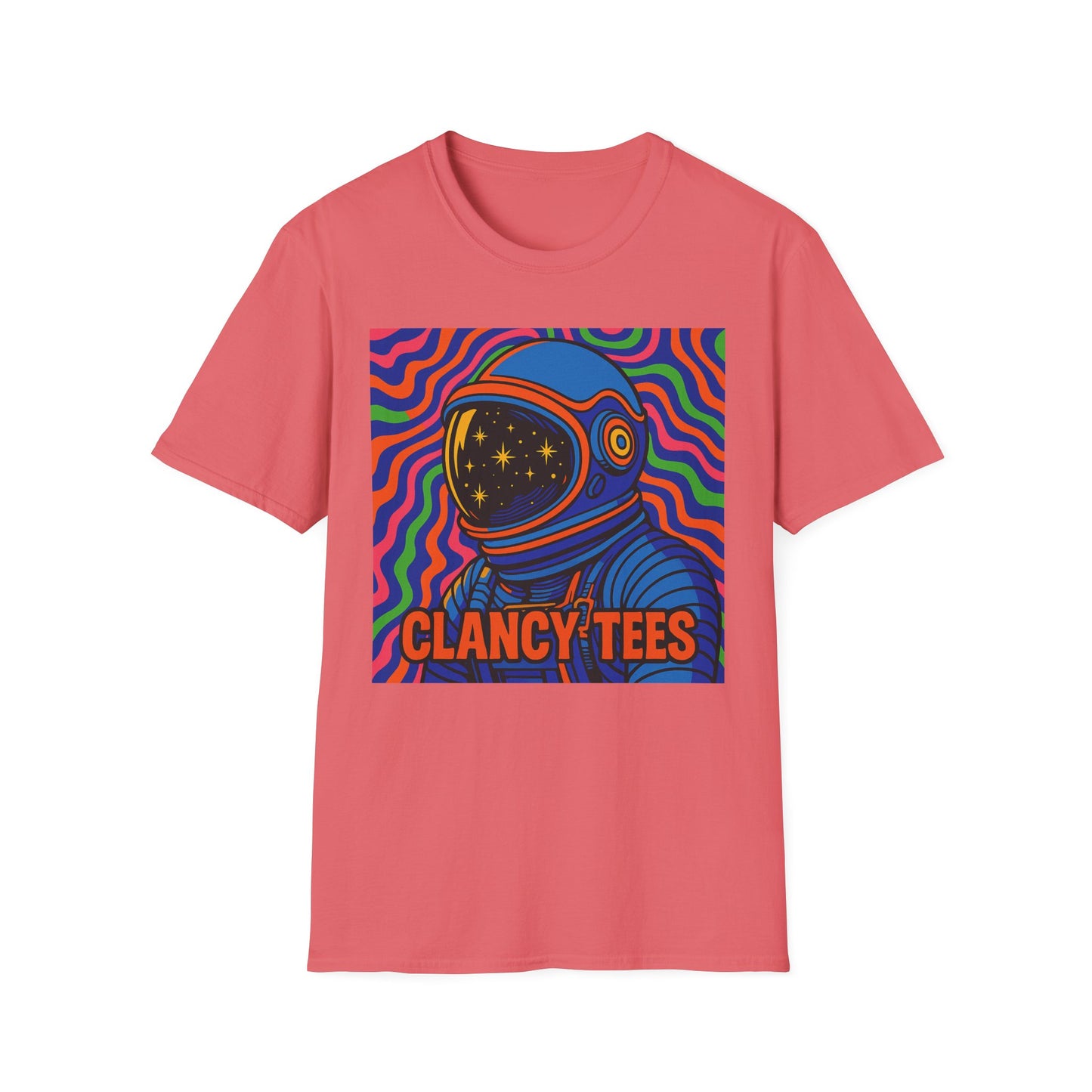 Cosmic Astronaut T-Shirt - Unisex Softstyle Tee, Space Lover Gift, Retro Vibes, Festival Wear, Graphic Tee