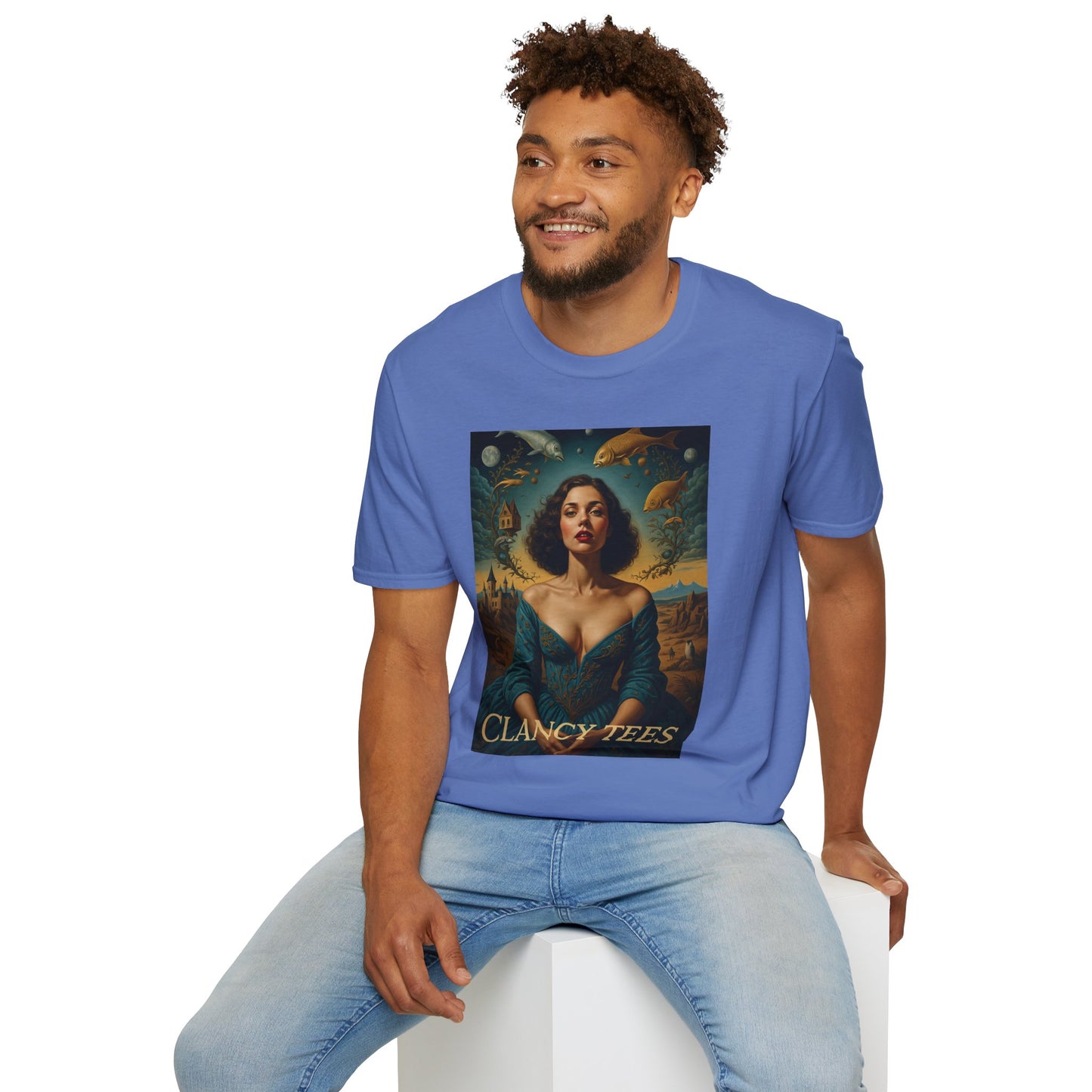 Surreal Renaissance Fantasy T-Shirt – Vintage Style Art Tee, Trippy Baroque Shirt, Gift for Art Lovers, Dreamy Historical Aesthetic Graphic