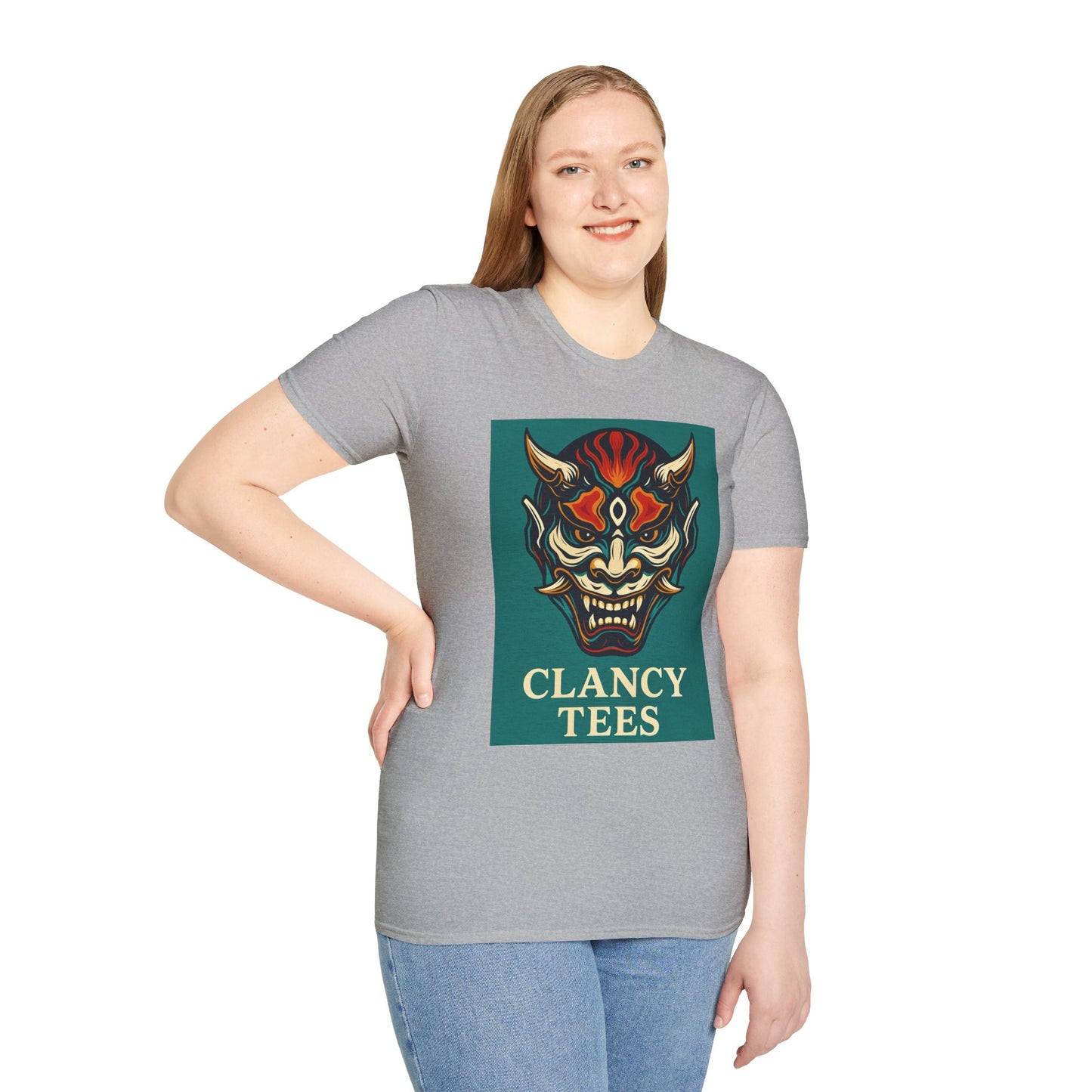 Graphic T-Shirt with Unique Demon Design, Unisex Tee, Casual Wear, Gift for Fans, Halloween Apparel, Streetwear