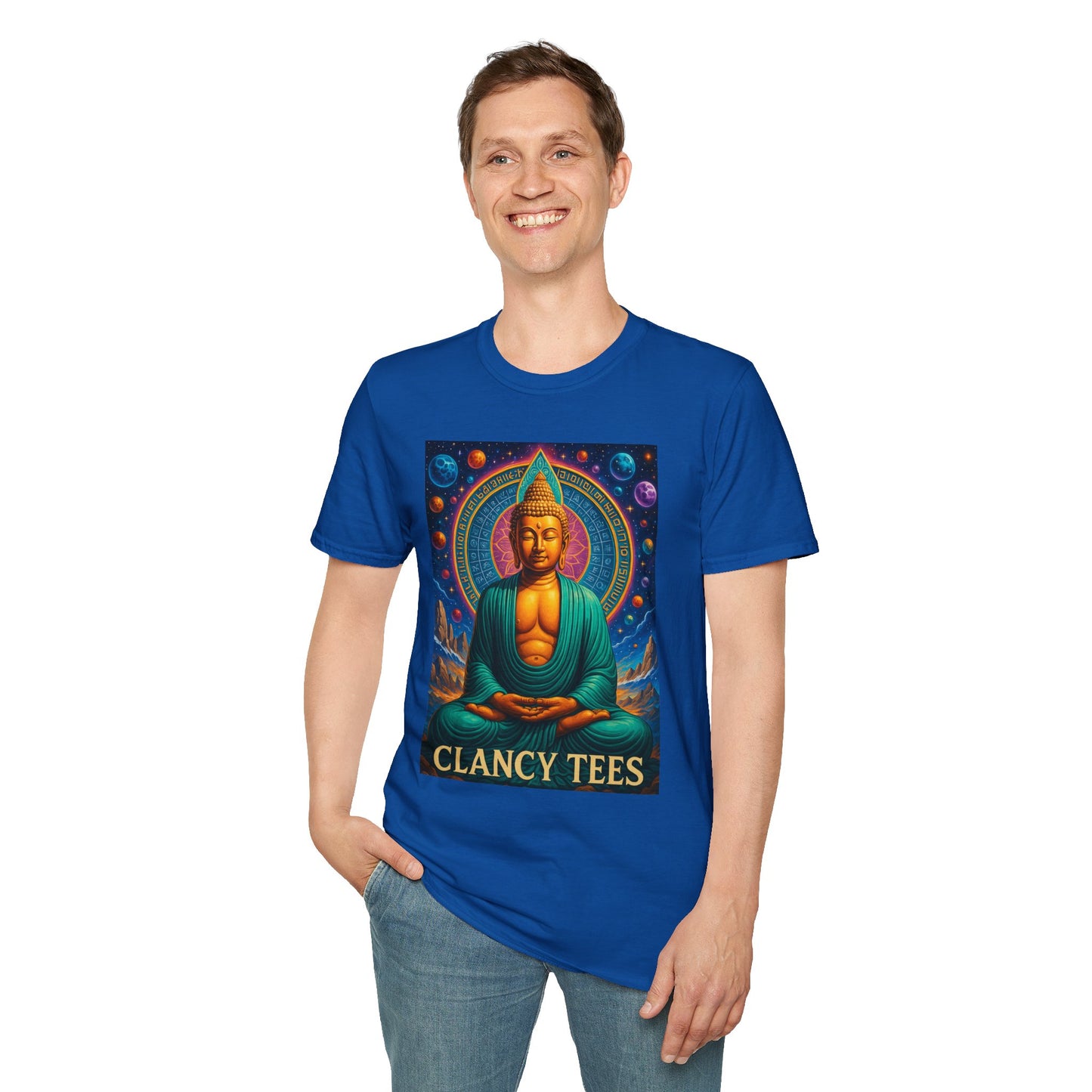 Trippy Buddha Meditation T-Shirt – Psychedelic Spiritual Shirt for Zen Seekers, Yoga Lovers, Gift for Mindful Friends, Cosmic Energy Tee