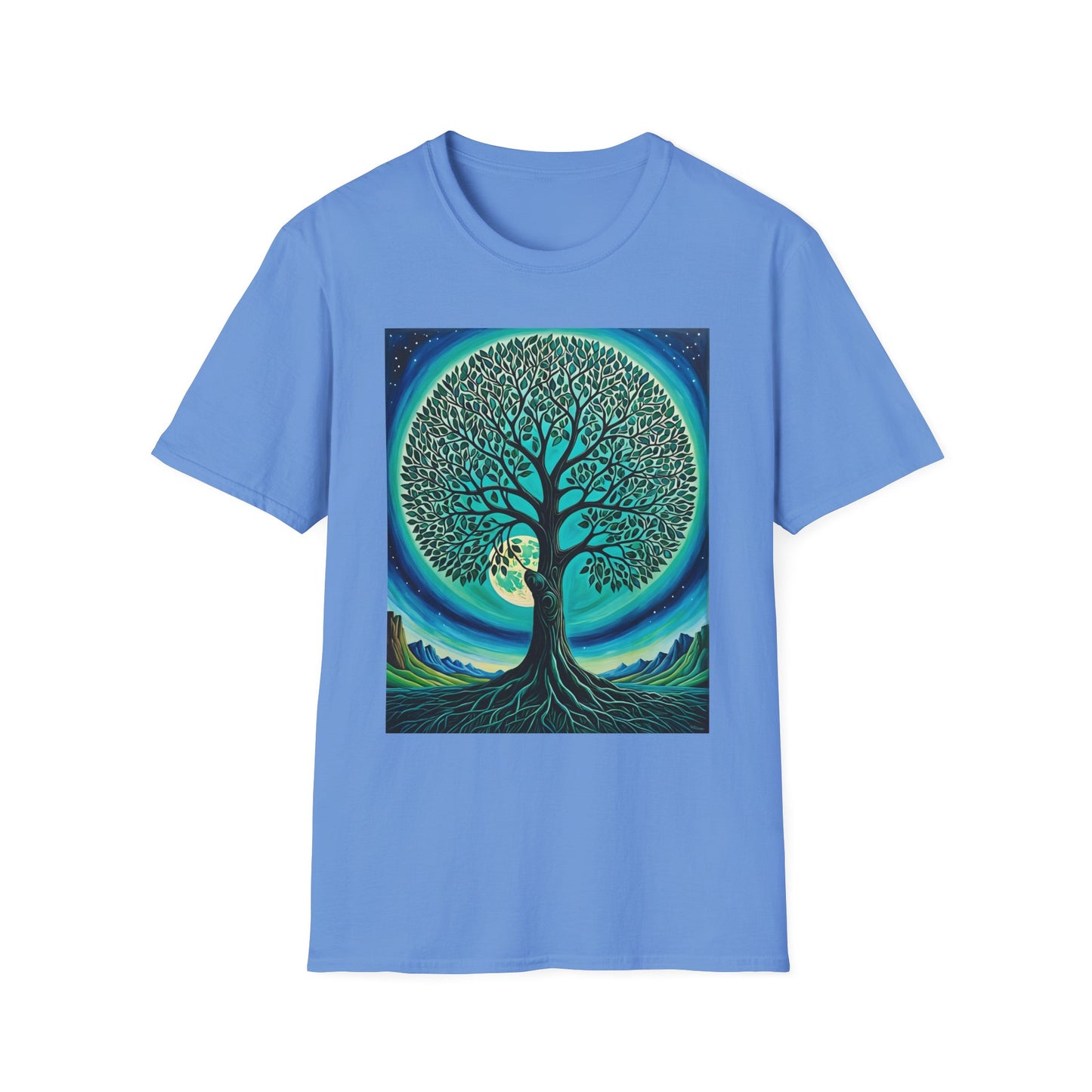 Tree of Life T-Shirt – Cosmic Nature Graphic Tee – Gift for Spiritual Friends, Psychedelic Art Lovers, and Mindful Hippie Souls