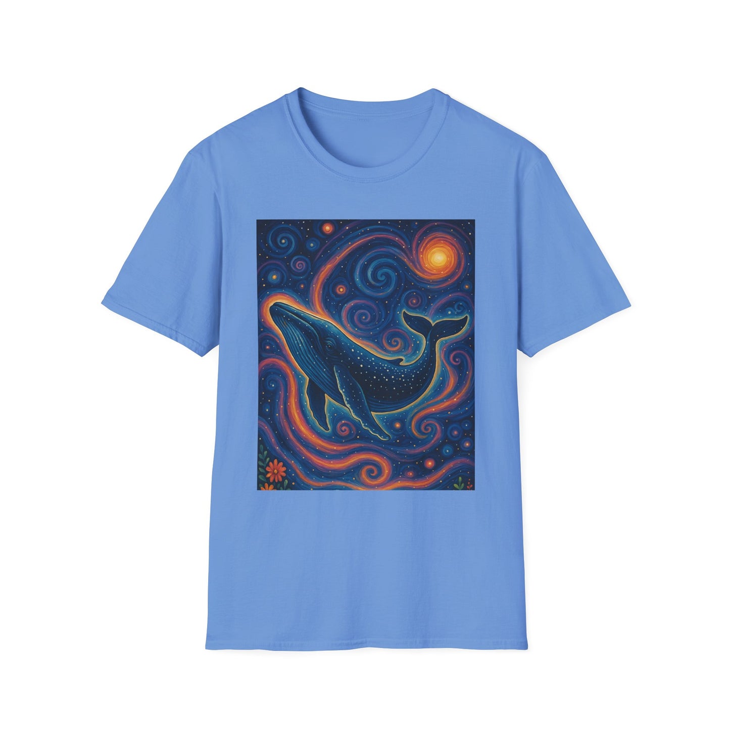 Cosmic Whale T-Shirt – Surreal Space Ocean Graphic Tee – Spiritual Whale Shirt Gift for Dreamers, Stargazers, Nature Nerds & Trippy Art Collectors