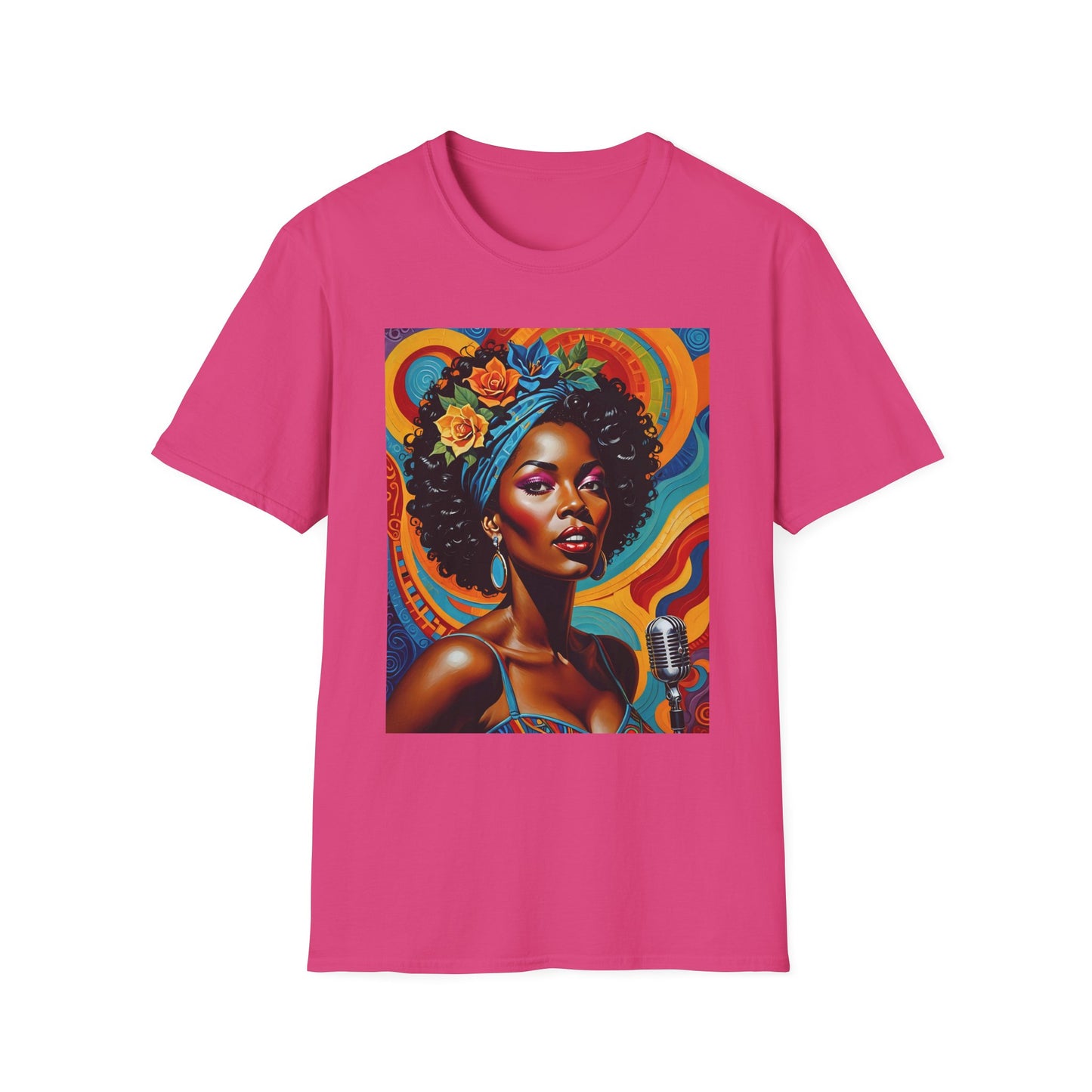 Afrofuturist Soul Singer T Shirt Cosmic Jazz Graphic Tee Retro Funk Fashion Music Artwork Top Gift for Soul Fans