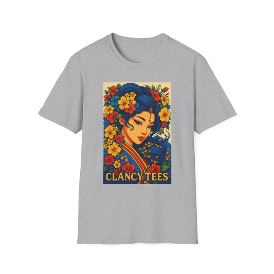 Bohemian Floral Graphic Tee, Unisex T-Shirt, Vintage Style Shirt, Gift for Her, Summer Fashion Essential