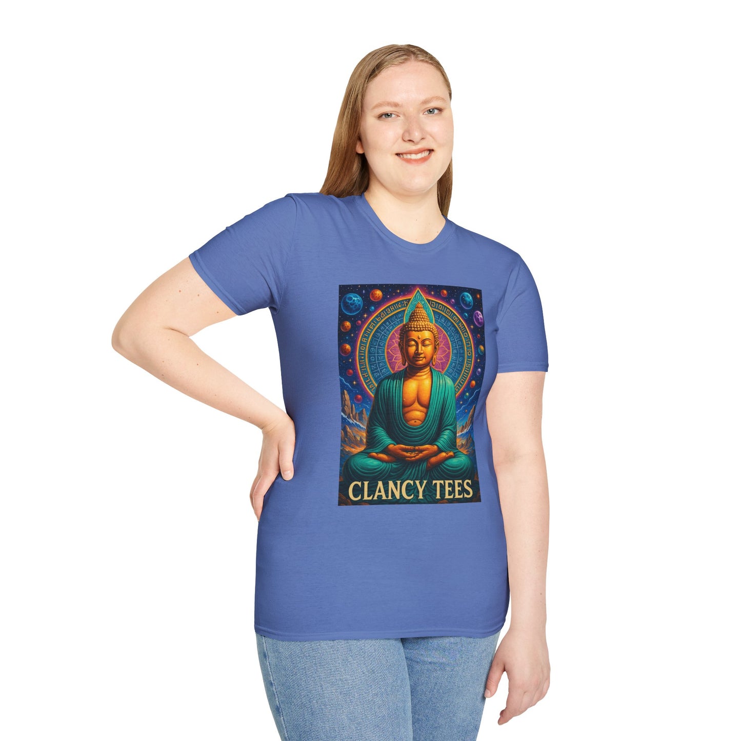 Trippy Buddha Meditation T-Shirt – Psychedelic Spiritual Shirt for Zen Seekers, Yoga Lovers, Gift for Mindful Friends, Cosmic Energy Tee