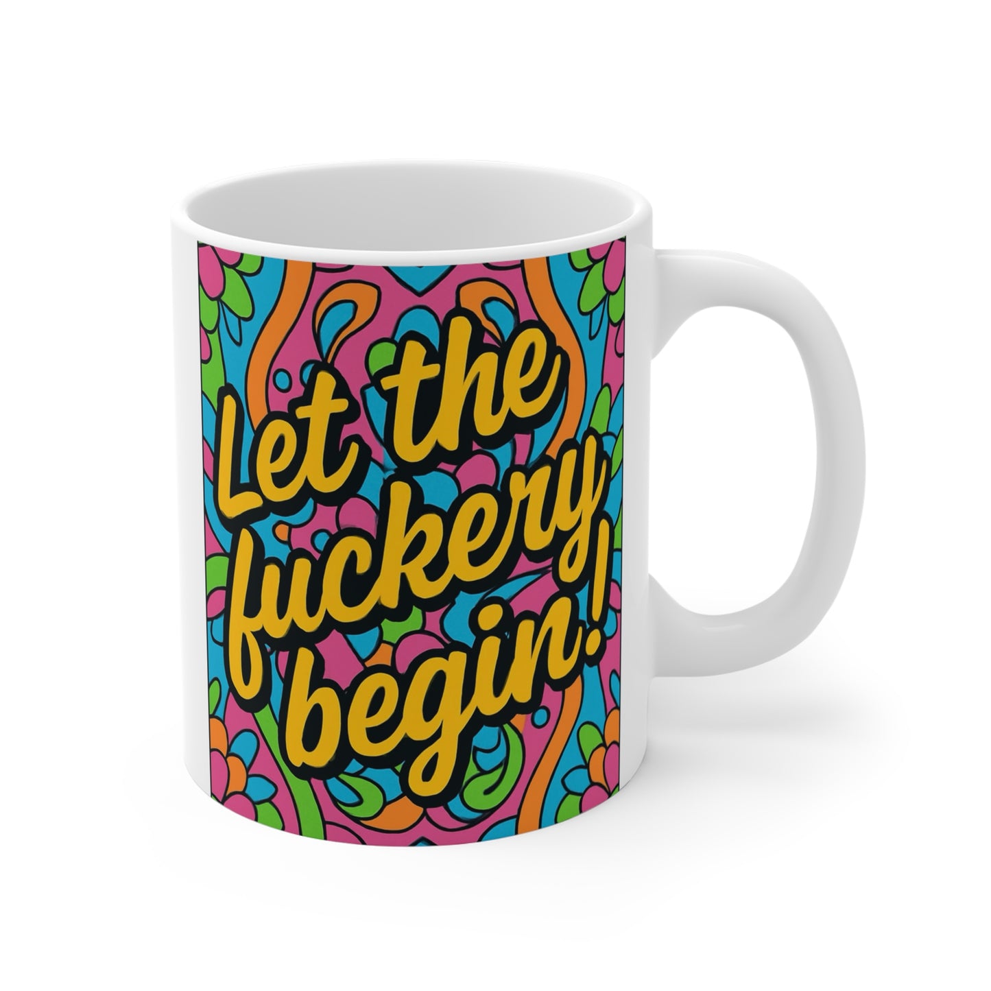 Funny Coffee Mug 11oz Colorful Swear Word Cup Adult Humor Gift