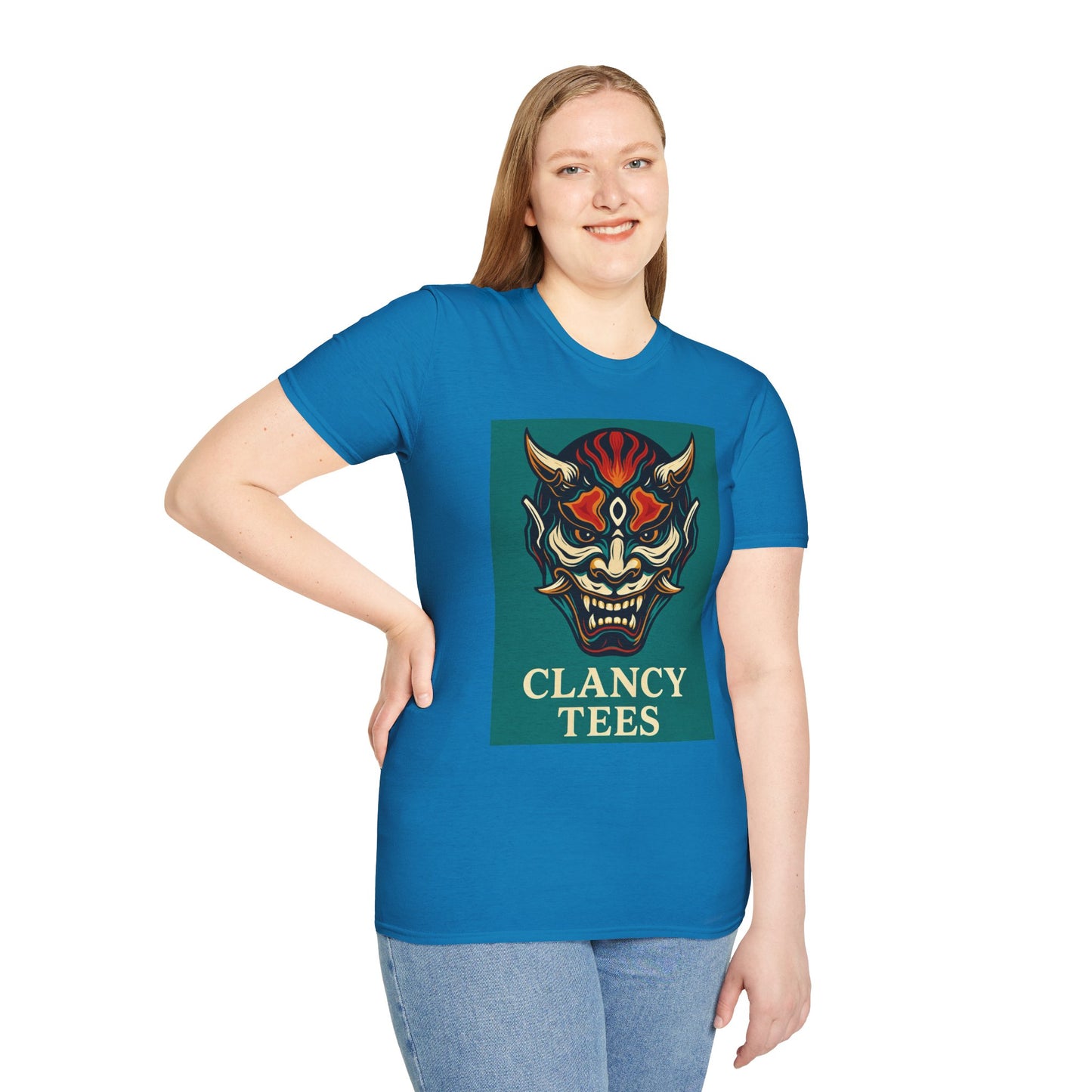 Graphic T-Shirt with Unique Demon Design, Unisex Tee, Casual Wear, Gift for Fans, Halloween Apparel, Streetwear