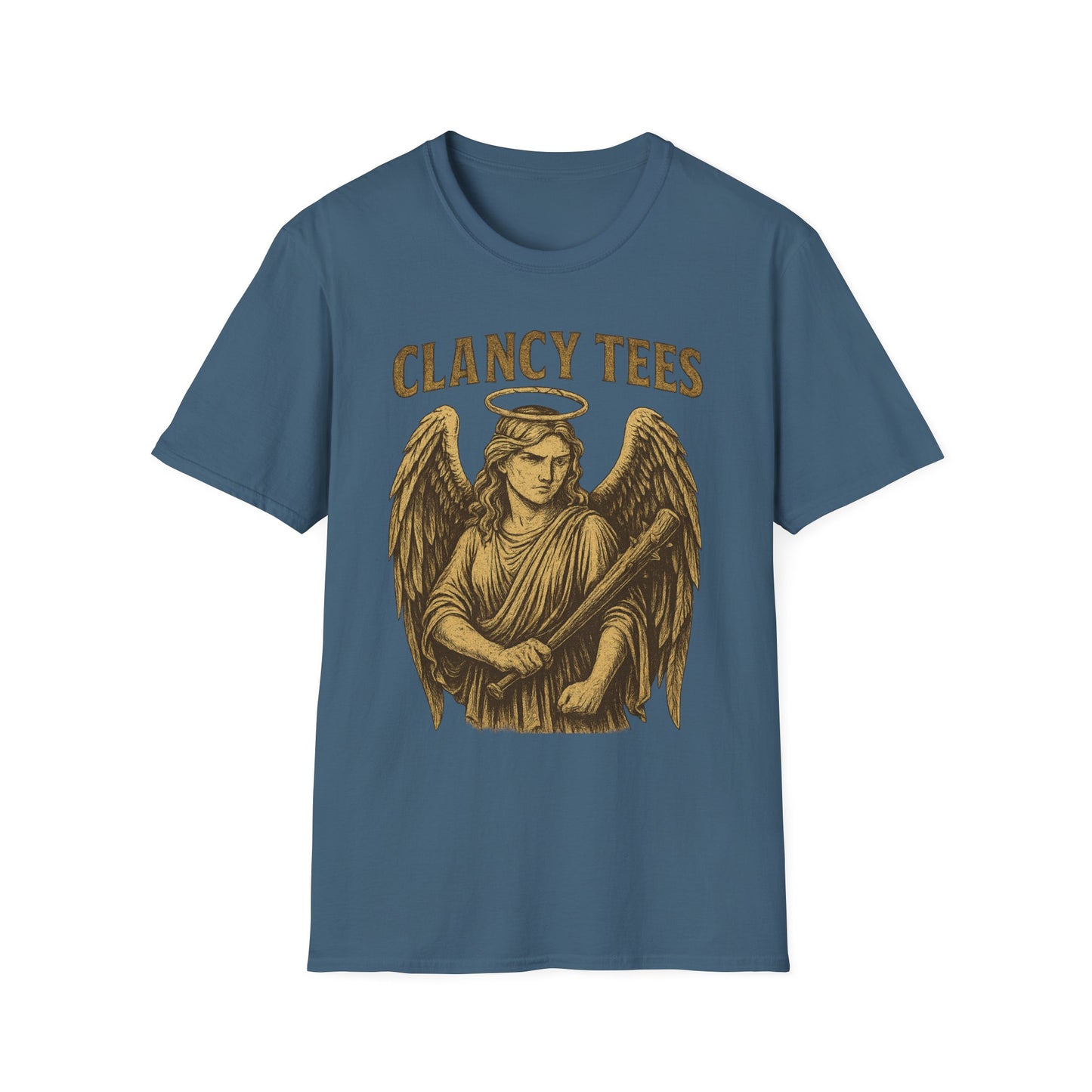Warrior Angel T-Shirt Gothic Archangel Graphic Tee Dark Fantasy Shirt Gift for Metal Fans Gift for Angel Lovers Celestial Warrior Artwork