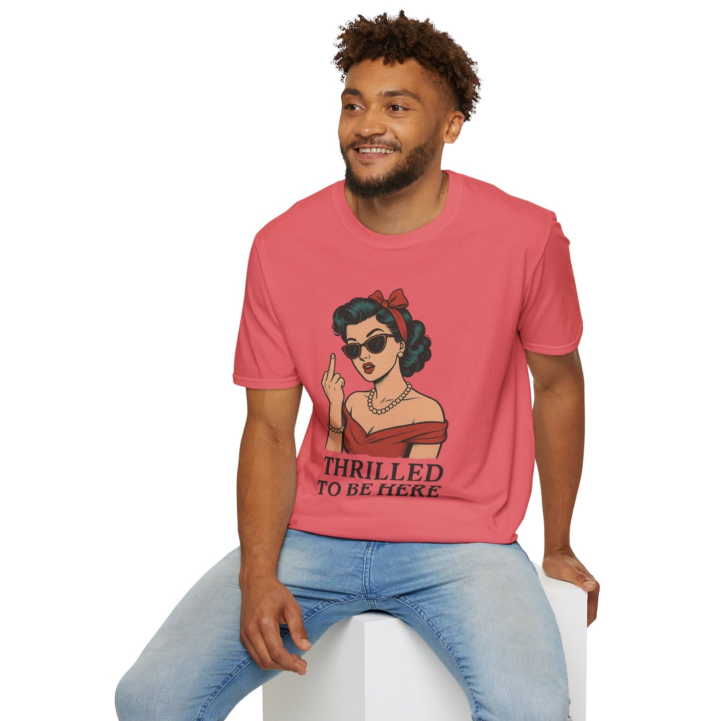 Vintage Pin Up Girl Graphic Tee, Stylish Casual Wear, Gifts for Her, Funny T-Shirt, Summer Fashion