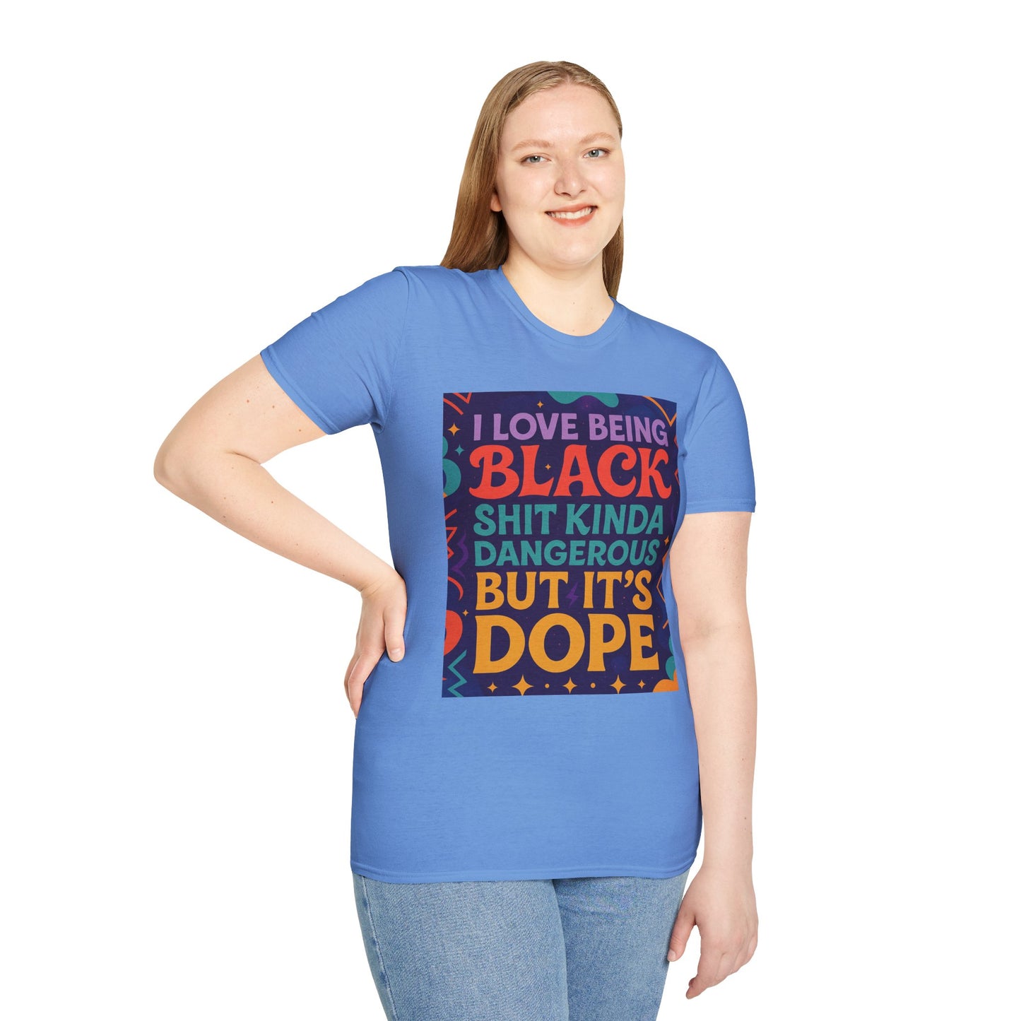 I Love Being Black Shirt – Bold Afrocentric Graphic Tee – Funny Black Pride Design – Gift for Pro-Black Friends and Culture Lovers