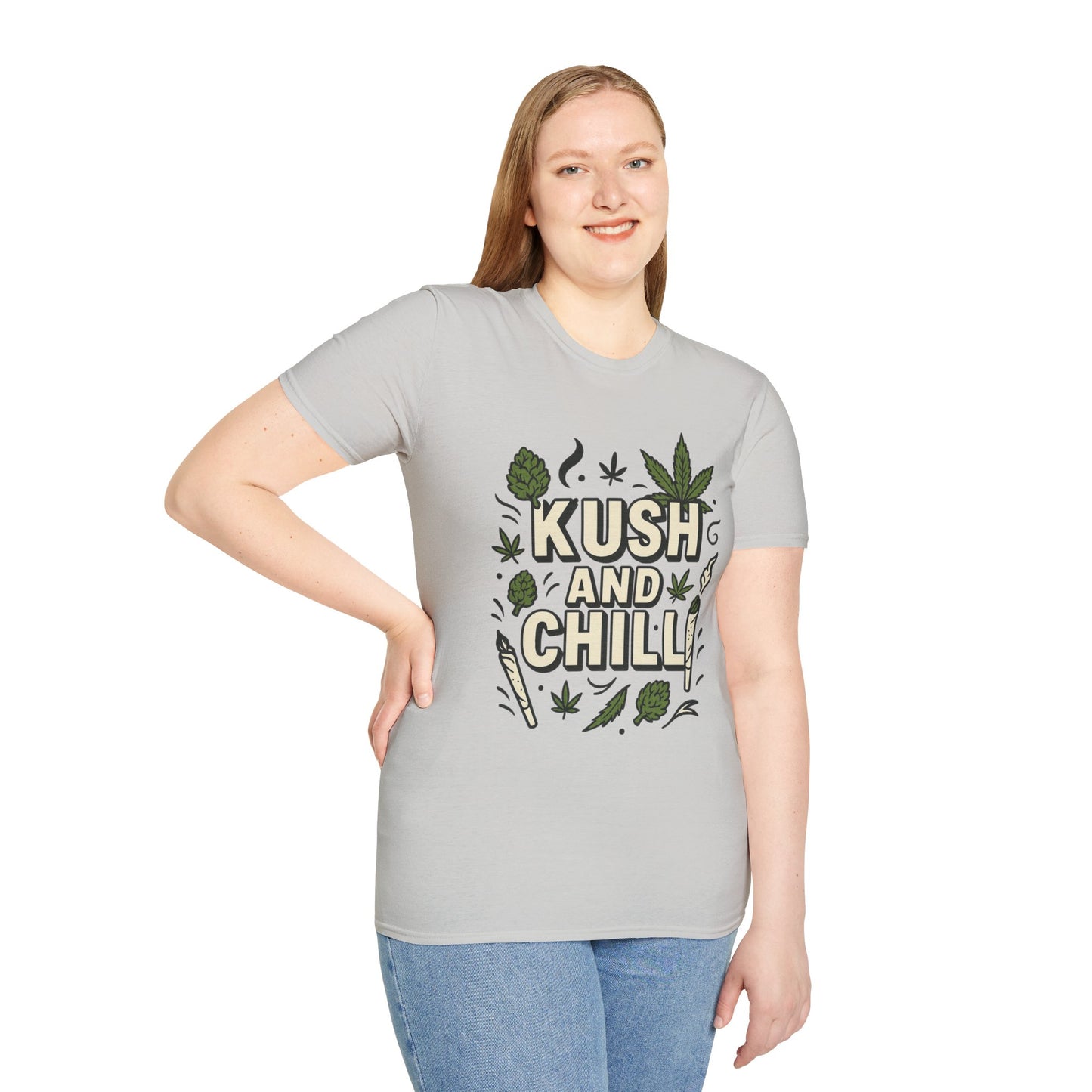 Kush and Chill Funny Weed Shirt – Stoner Relaxation Tee – Gift for Potheads, Chill Smokers, Cannabis Lovers, and 420 Enthusiasts