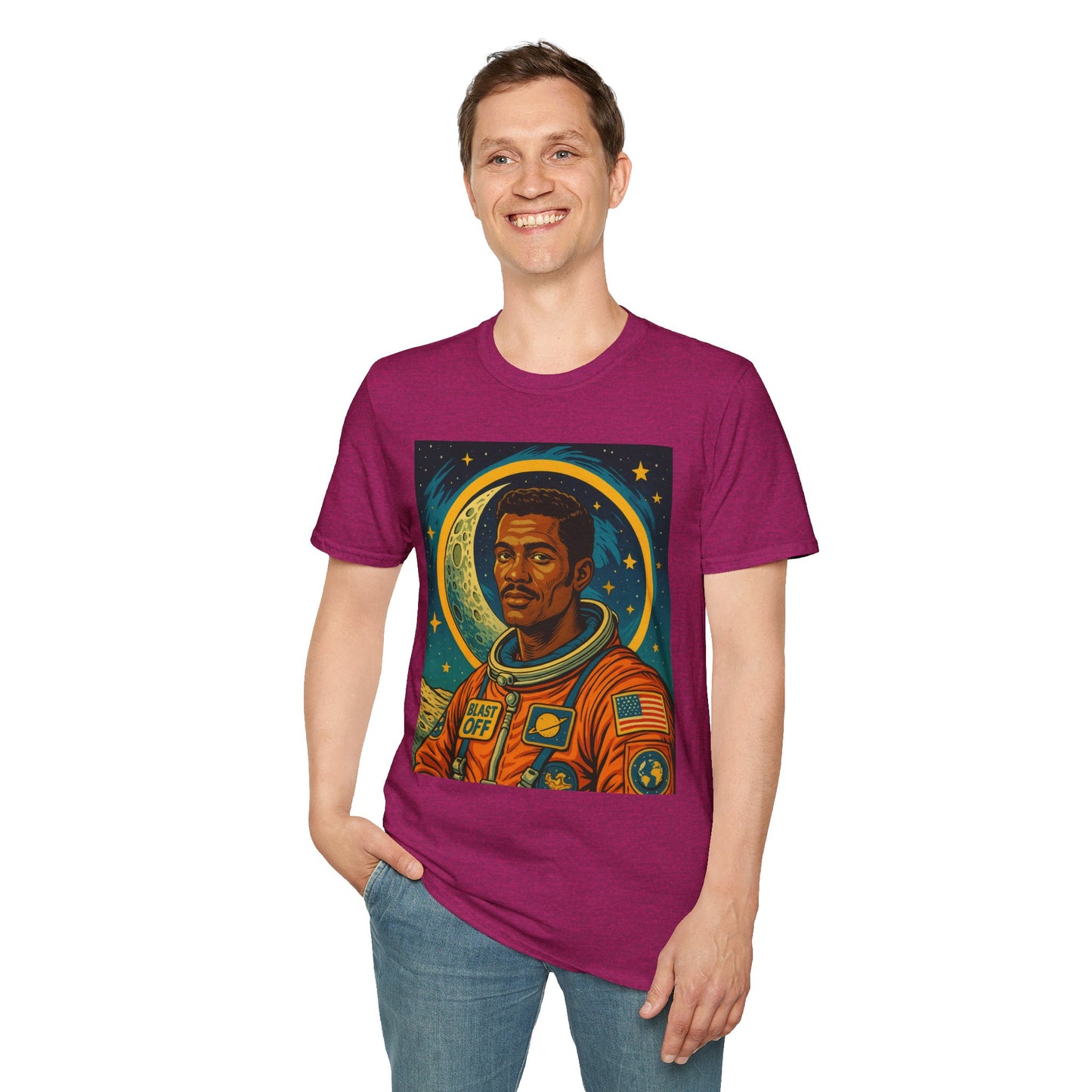 Afrofuturist Astronaut Shirt – Retro Space Art Tee – Gift for Sci-Fi Fans, Black Space History Buffs, Dreamers, Visionaries, and Cosmic Thinkers