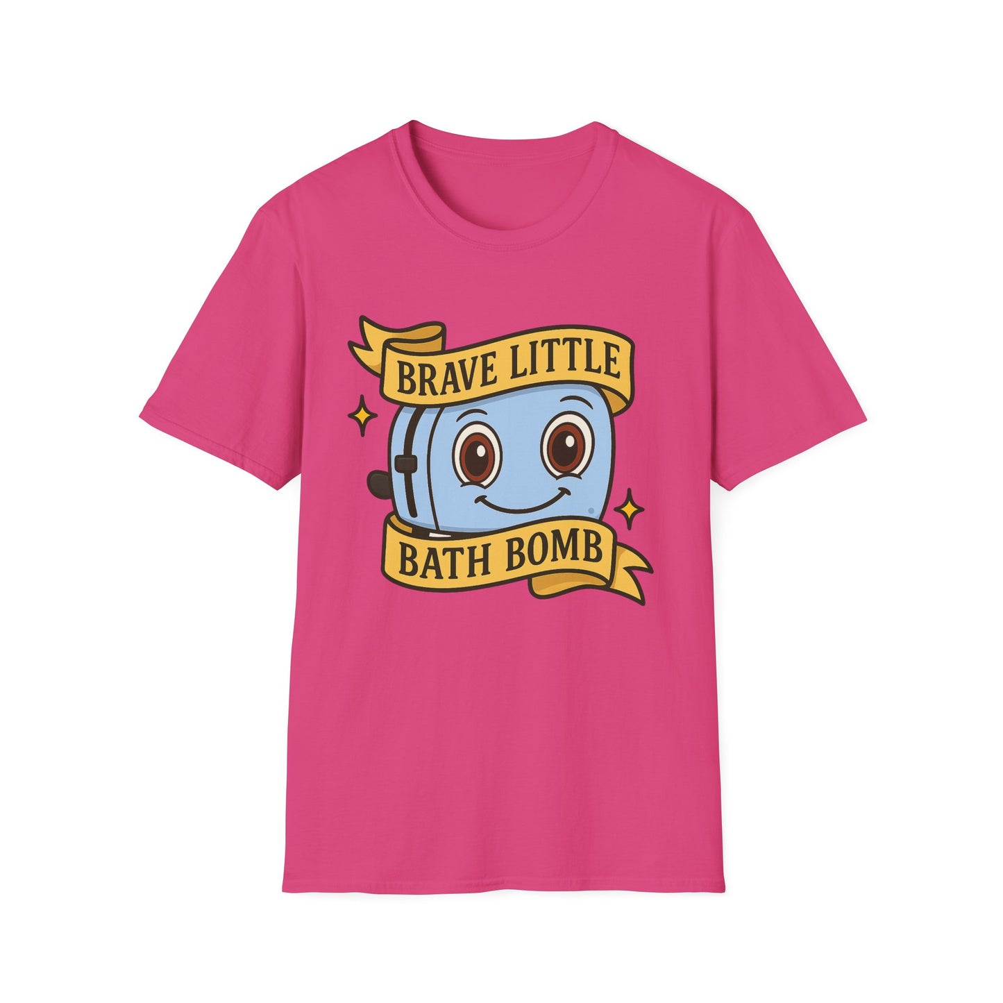 Brave Little Bath Bomb T-Shirt, Whimsical Tee for Kids, Fun Gift for Birthdays, Bath Lovers, Unique Graphic Shirt