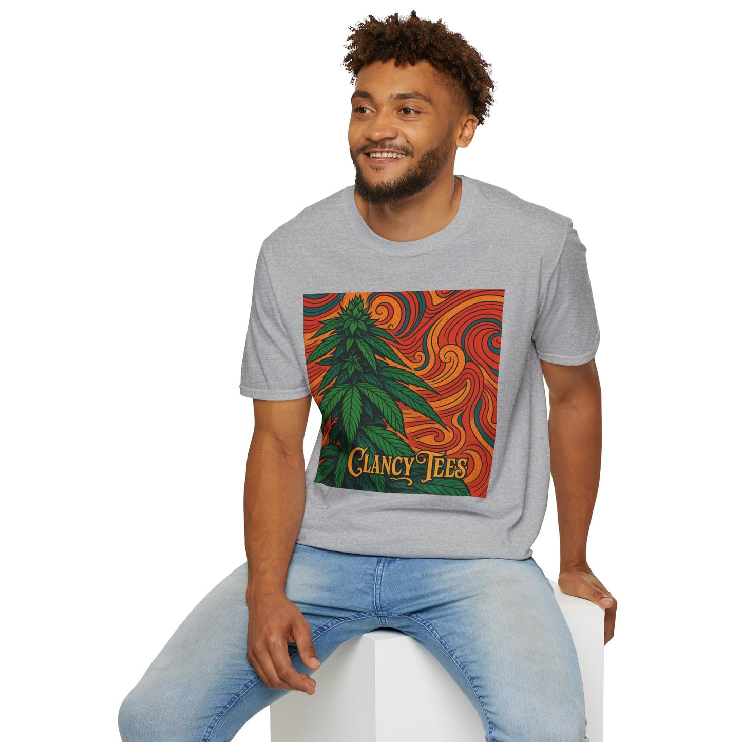 Artistic Cannabis Unisex T-Shirt | Chill Vibes | Eco-Friendly Tee | Gift for Smokers | Festival Wear | Casual Style