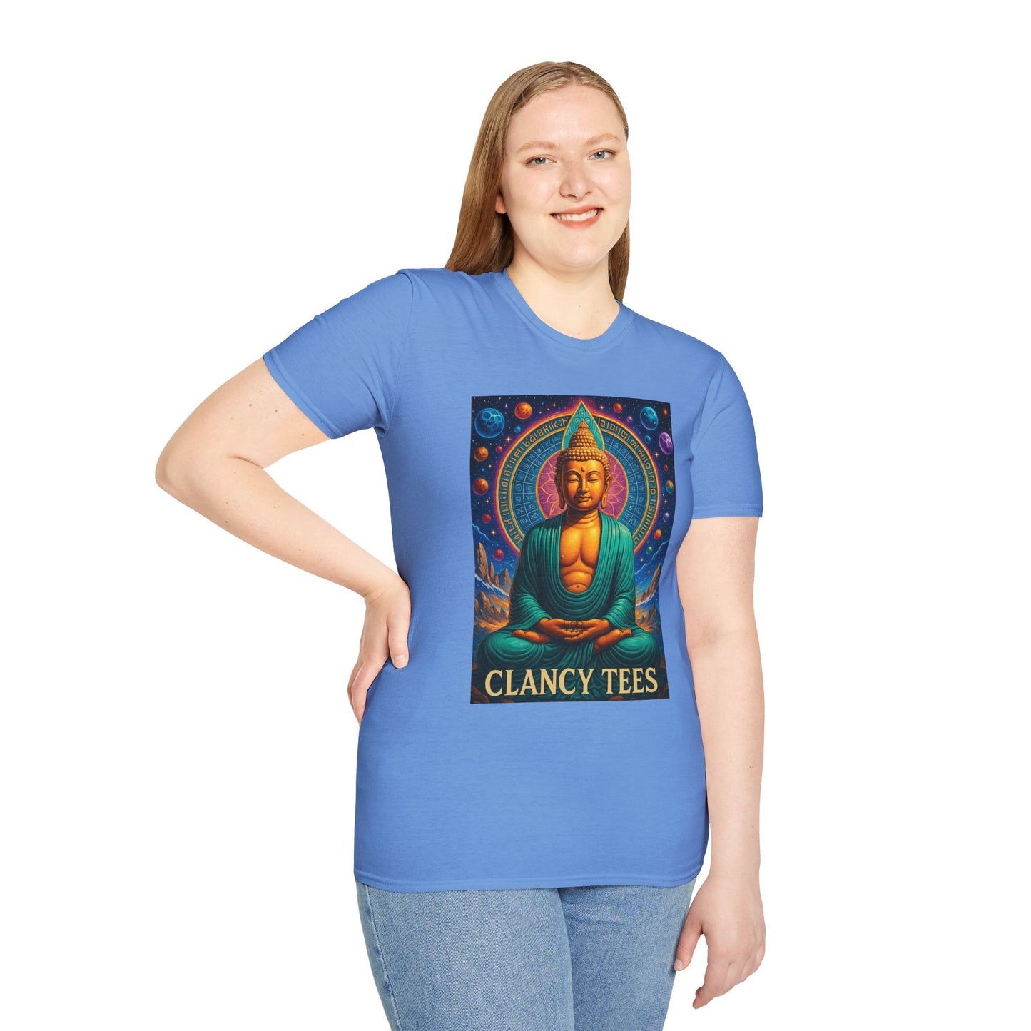 Trippy Buddha Meditation T-Shirt – Psychedelic Spiritual Shirt for Zen Seekers, Yoga Lovers, Gift for Mindful Friends, Cosmic Energy Tee