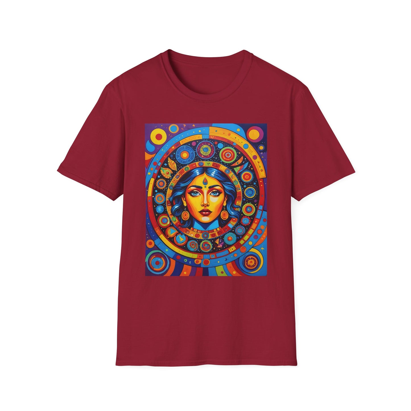 Vibrant Art T-Shirt - Unisex Softstyle Tee, Colorful Graphic Shirt, Gift for Art Lovers, Perfect for Casual Wear, Unique Statement Piece