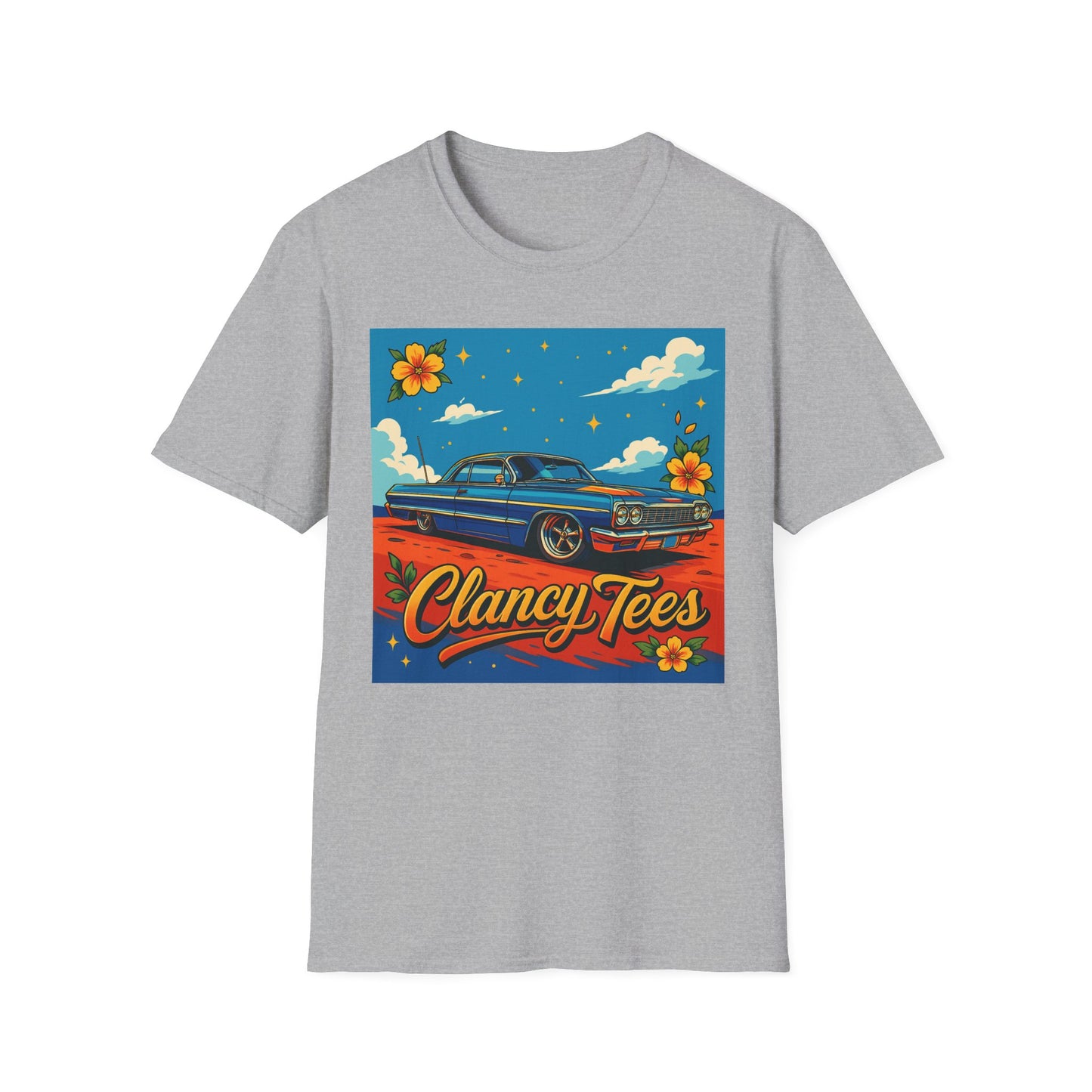 Lowrider Car Retro Shirt – Chicano Style Graphic Tee – Gift for Classic Car Lovers, Vintage Culture Fans, and Custom Car Aesthetic Addicts
