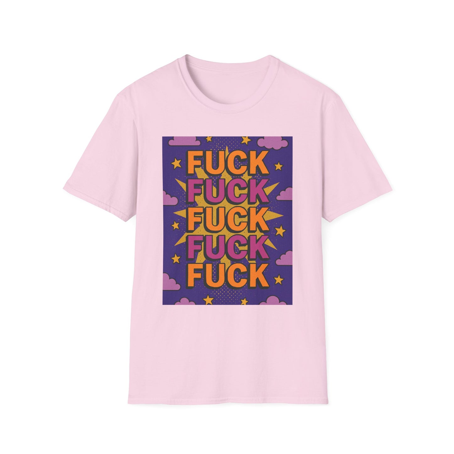 Stacked Fuck Shirt – Funny Profanity Graphic Tee for Overstimulated Adults, Stress Relief Wear, Gift for Burnouts, Cynics, and Sarcastic Friends