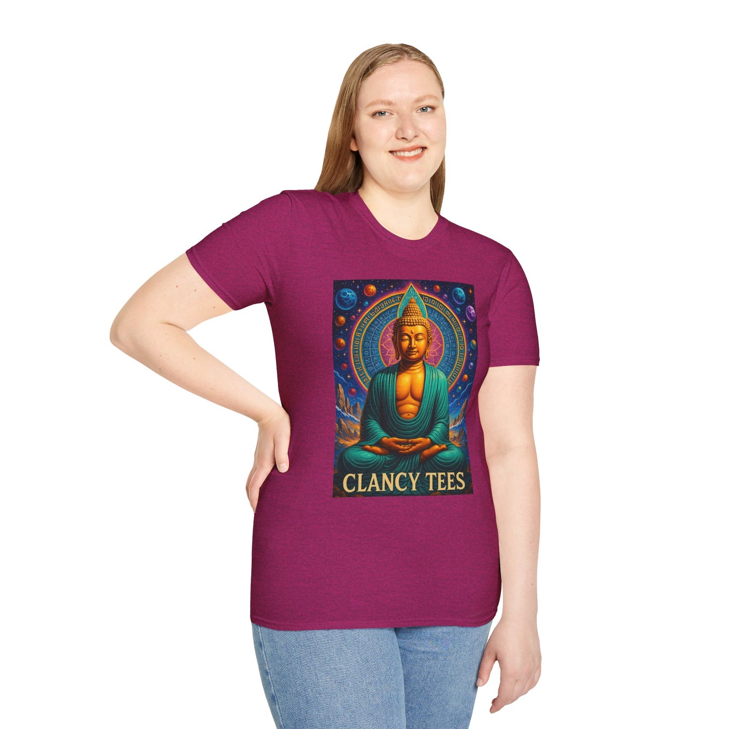 Trippy Buddha Meditation T-Shirt – Psychedelic Spiritual Shirt for Zen Seekers, Yoga Lovers, Gift for Mindful Friends, Cosmic Energy Tee