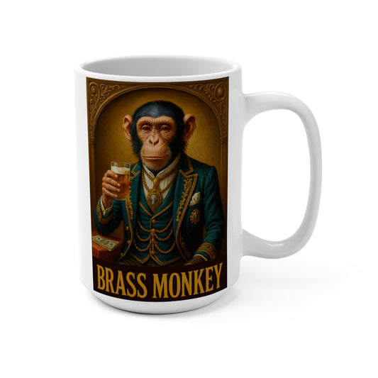 Fancy Monkey Mug – Retro Animal Artwork Coffee Cup, Funny Gift For Party Lovers And Collectors