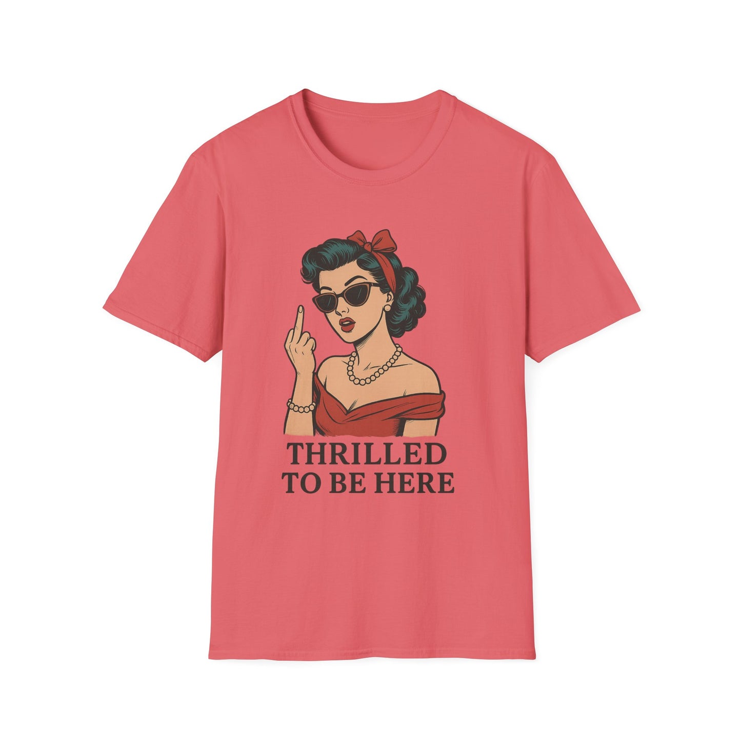 Vintage Pin Up Girl Graphic Tee, Stylish Casual Wear, Gifts for Her, Funny T-Shirt, Summer Fashion