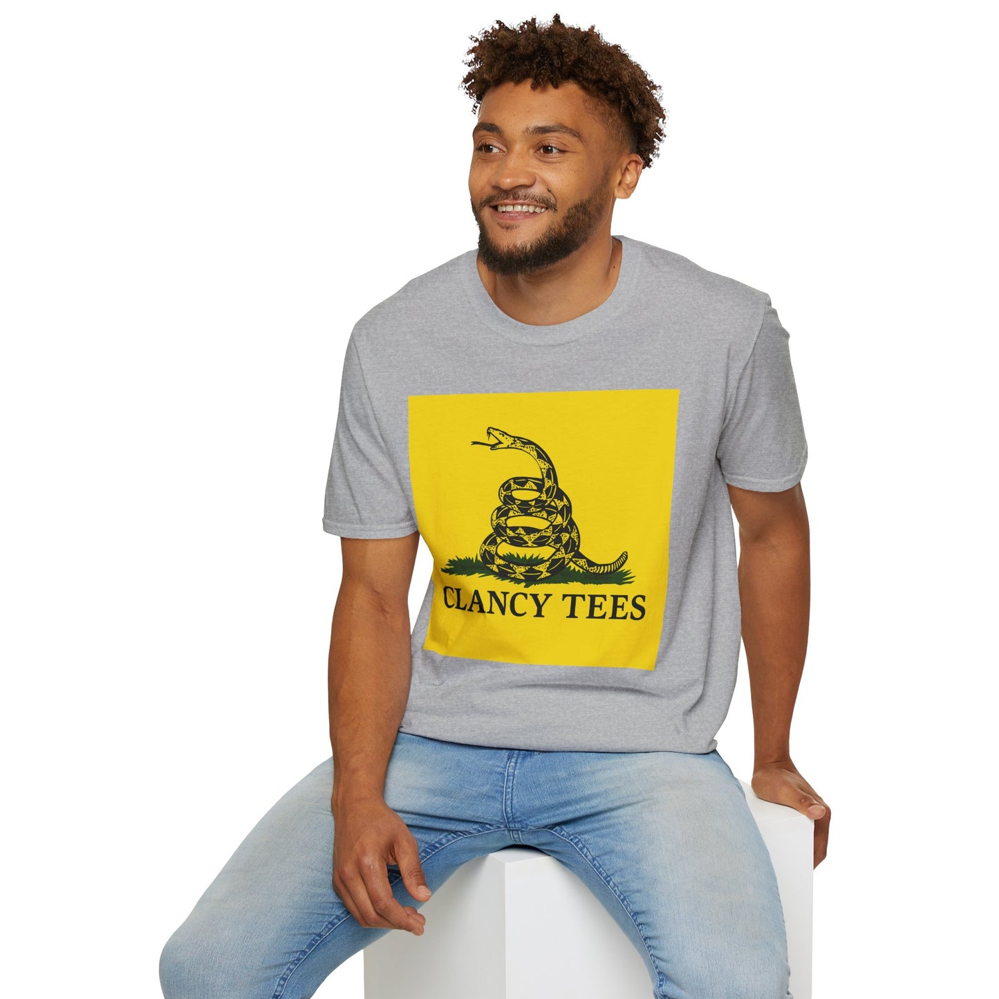 Coiled Snake Parody Tee – Satirical Rattlesnake Shirt – Gift for Sarcastic Rebels, Libertarian Dropouts, and Political Burnouts