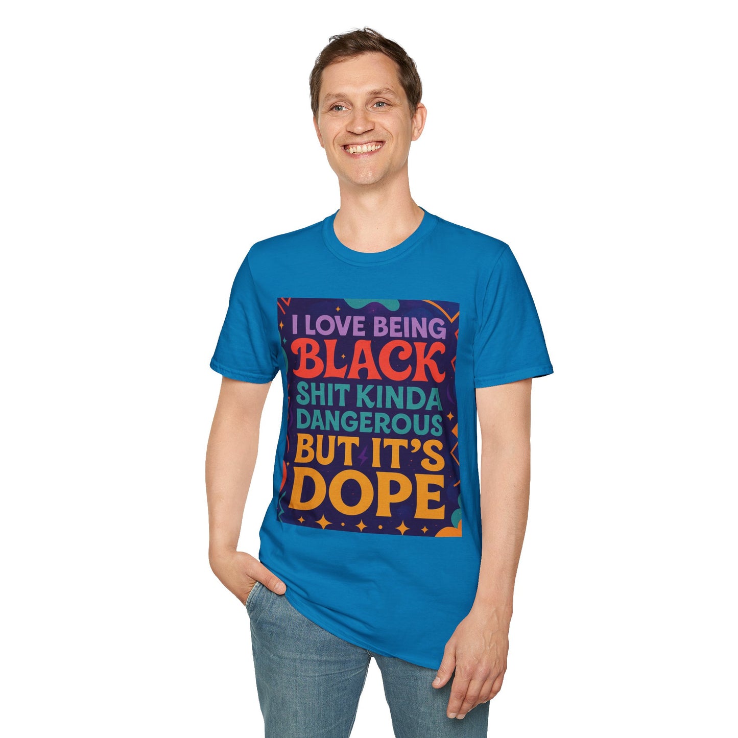 I Love Being Black Shirt – Bold Afrocentric Graphic Tee – Funny Black Pride Design – Gift for Pro-Black Friends and Culture Lovers