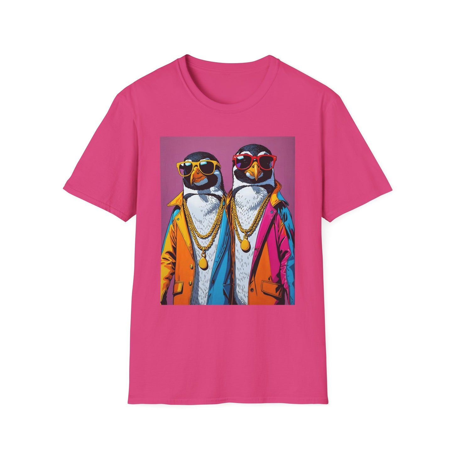 Cool Penguin Shirt – Funny Hip Hop Penguin Graphic Tee – Gift for Animal Lovers, Streetwear Fans, and People Who Stay Icy Year-Round