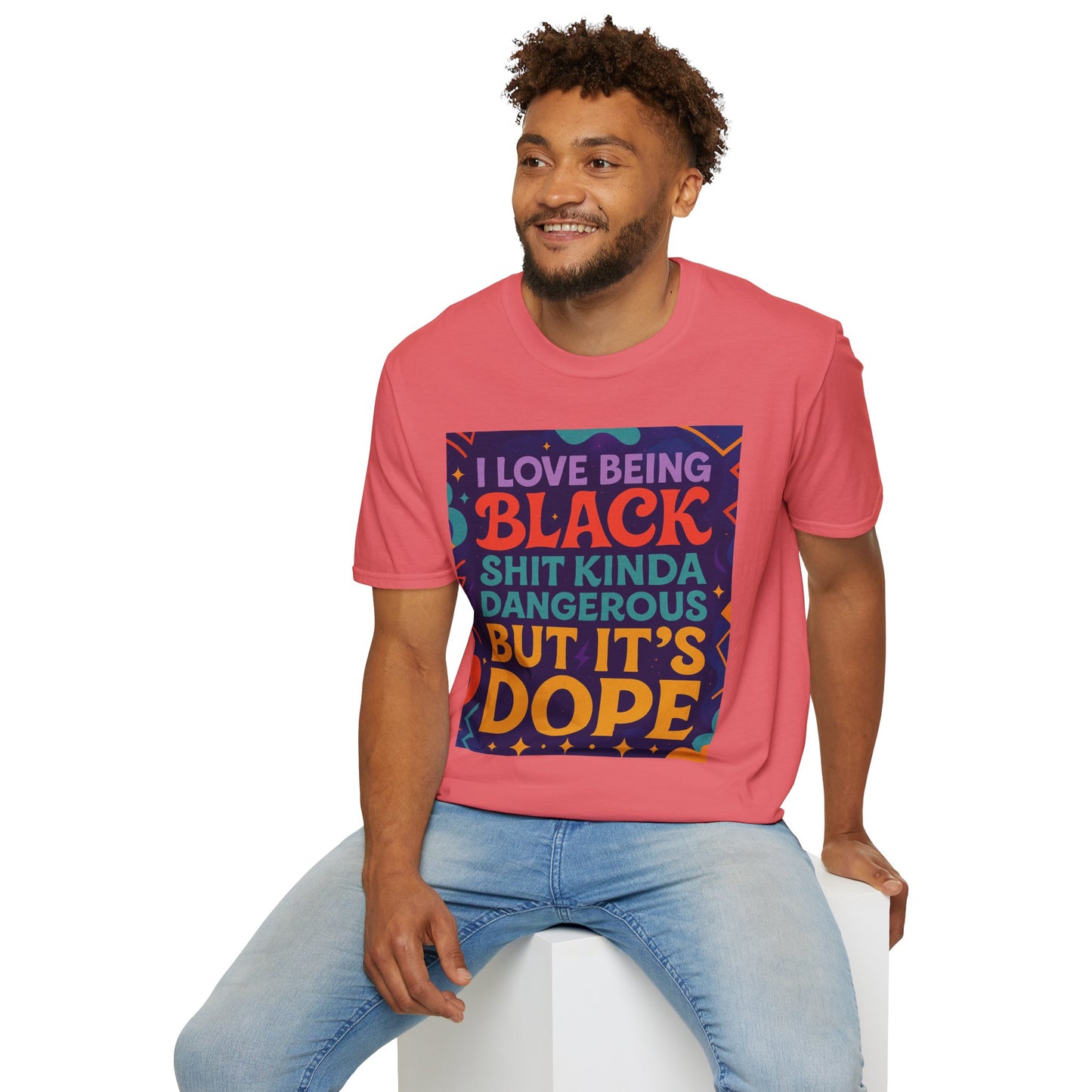 I Love Being Black Shirt – Bold Afrocentric Graphic Tee – Funny Black Pride Design – Gift for Pro-Black Friends and Culture Lovers