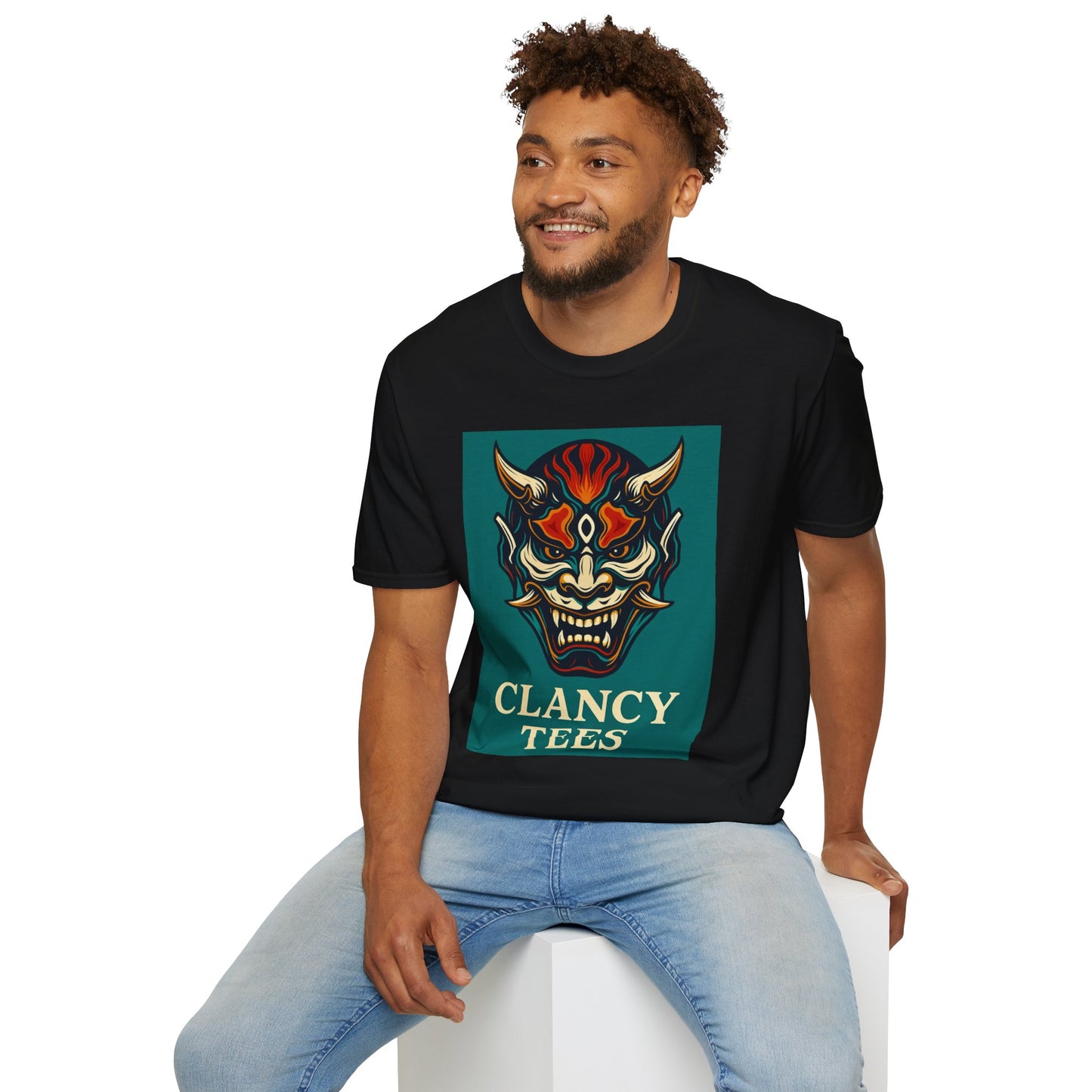Graphic T-Shirt with Unique Demon Design, Unisex Tee, Casual Wear, Gift for Fans, Halloween Apparel, Streetwear