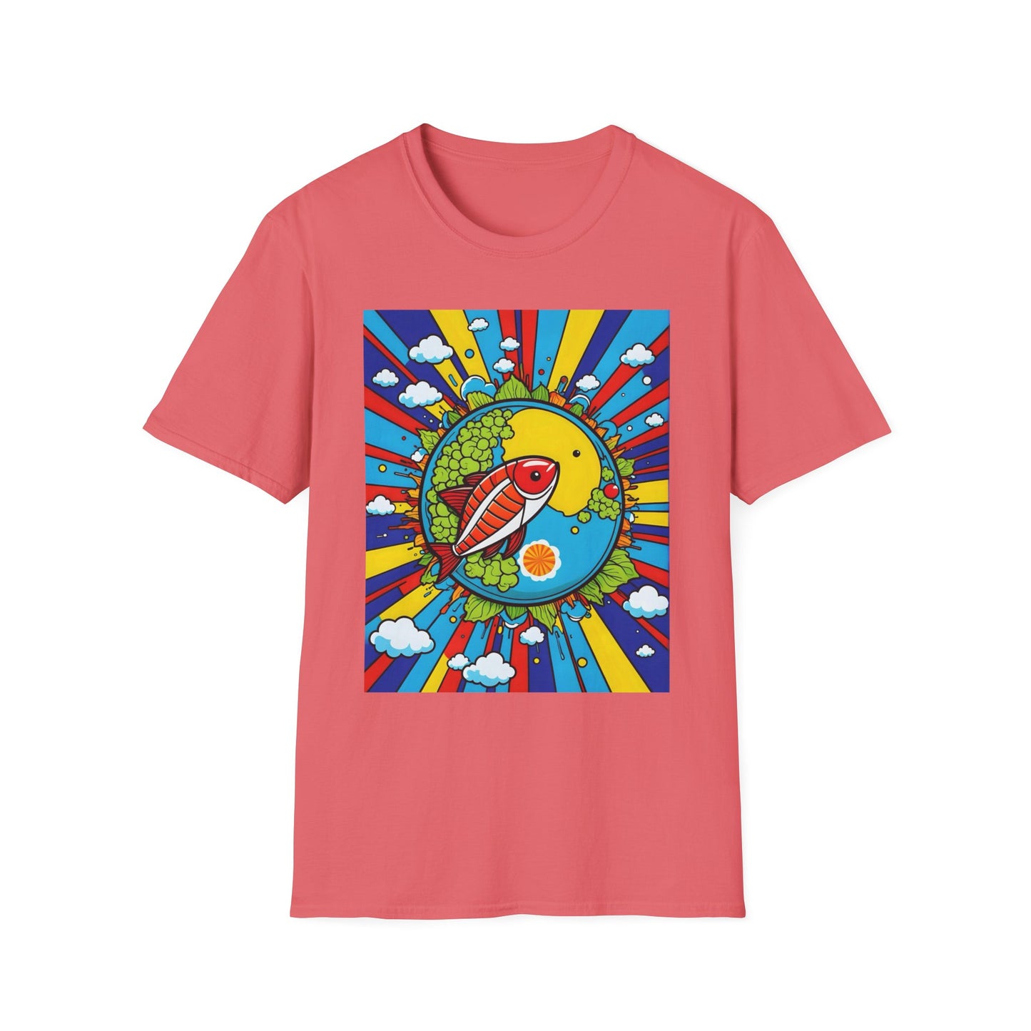 Trippy Sushi Shirt for Foodies Gift for Psychedelic Art Fans Funny Unisex Japanese Graphic Tee
