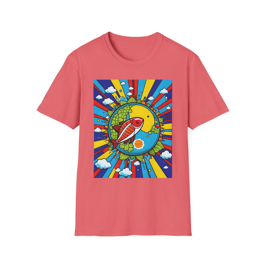 Trippy Sushi Shirt for Foodies Gift for Psychedelic Art Fans Funny Unisex Japanese Graphic Tee