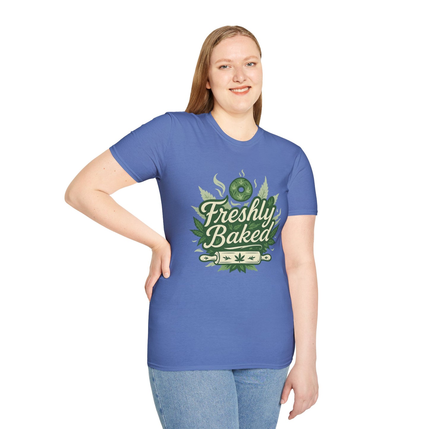 Freshly Baked T-Shirt, Unisex Graphic Tee for Cooks, Foodies, Parties, 420 Celebrations, Unique Gift Idea