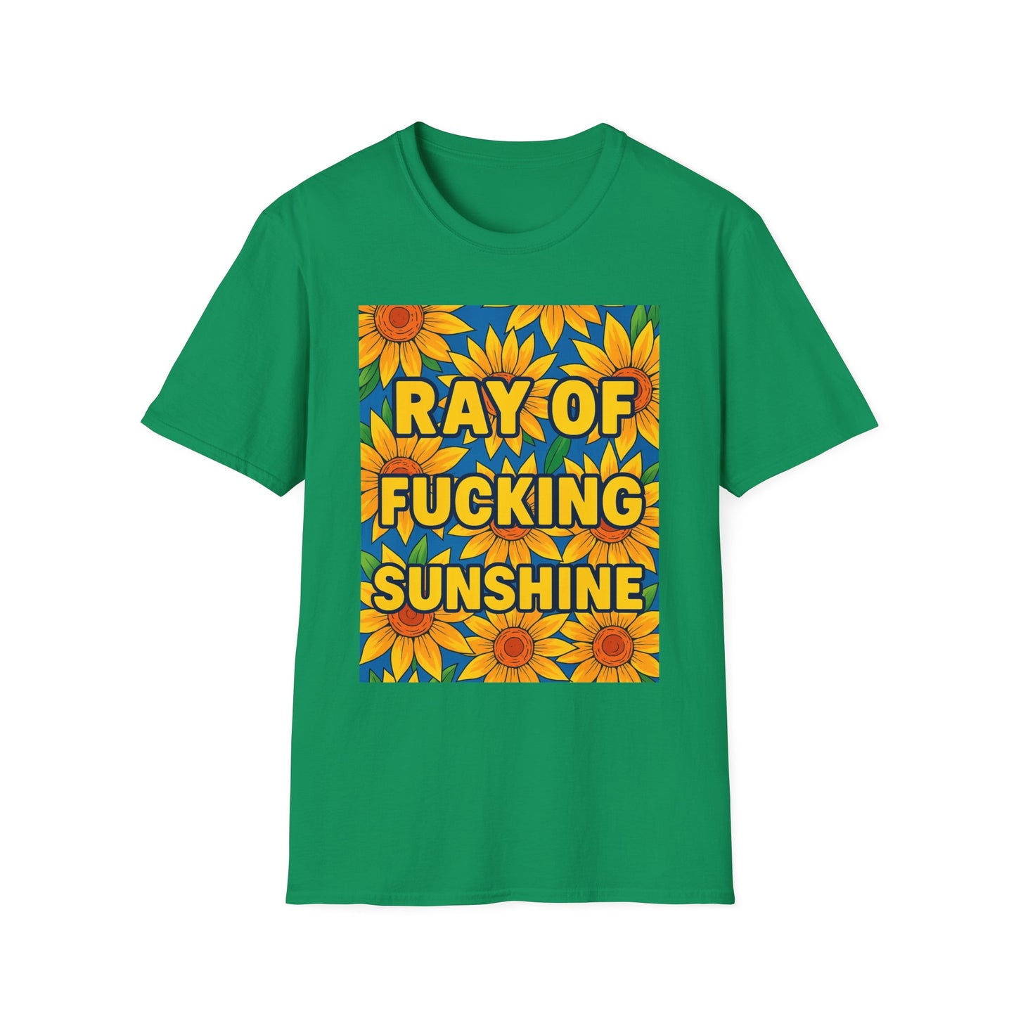 Cheerful Graphic Tee: "Ray of Fucking Sunshine" Unisex Softstyle T-Shirt | Gift for Friends, Casual Wear, Summer Vibes, Birthday Gift, [...]