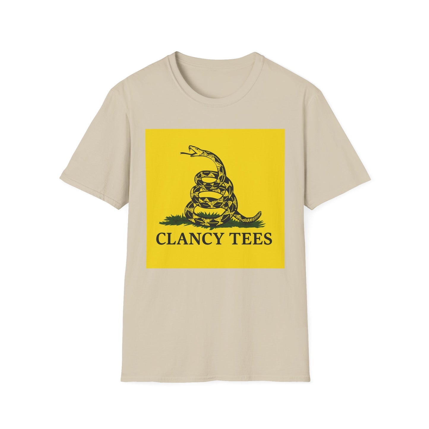Coiled Snake Parody Tee – Satirical Rattlesnake Shirt – Gift for Sarcastic Rebels, Libertarian Dropouts, and Political Burnouts