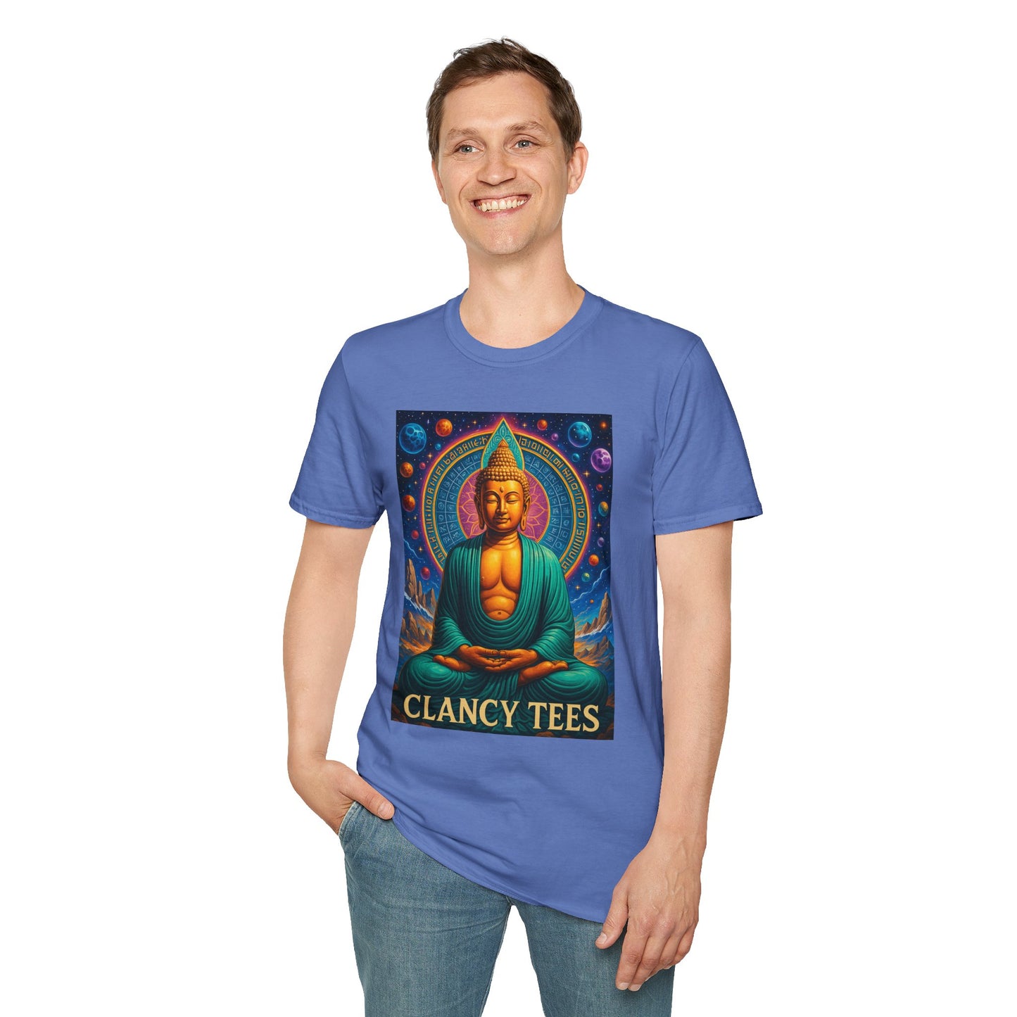 Trippy Buddha Meditation T-Shirt – Psychedelic Spiritual Shirt for Zen Seekers, Yoga Lovers, Gift for Mindful Friends, Cosmic Energy Tee
