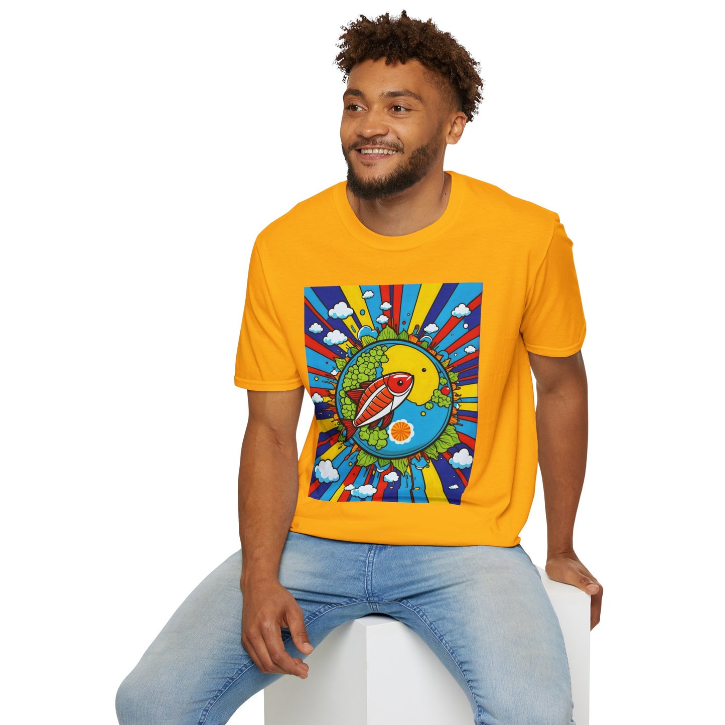Trippy Sushi Shirt for Foodies Gift for Psychedelic Art Fans Funny Unisex Japanese Graphic Tee