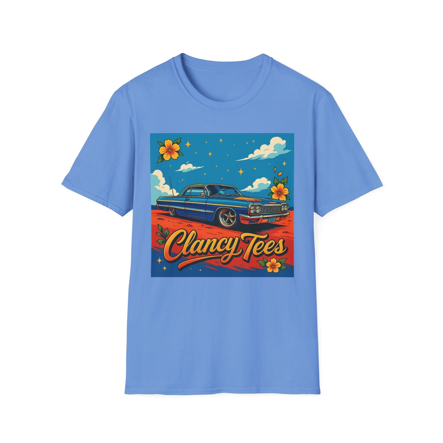 Lowrider Car Retro Shirt – Chicano Style Graphic Tee – Gift for Classic Car Lovers, Vintage Culture Fans, and Custom Car Aesthetic Addicts
