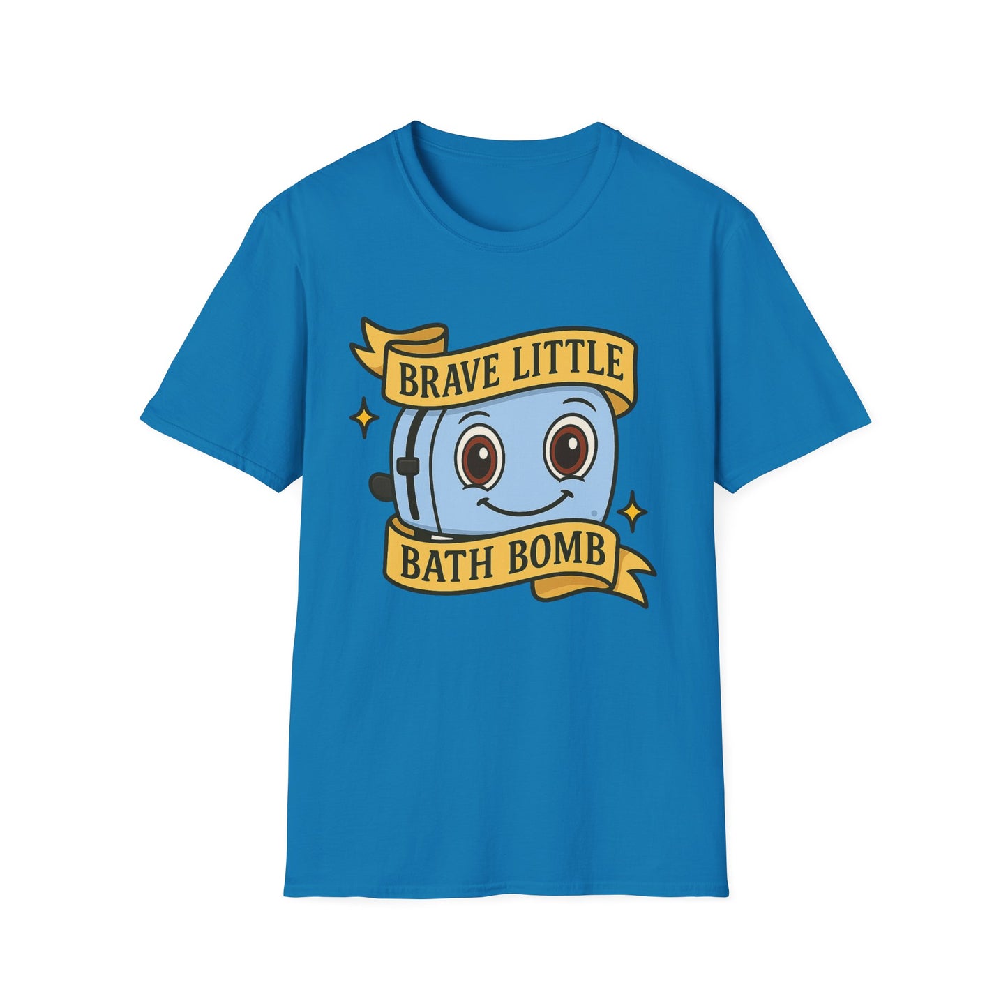 Brave Little Bath Bomb T-Shirt, Whimsical Tee for Kids, Fun Gift for Birthdays, Bath Lovers, Unique Graphic Shirt