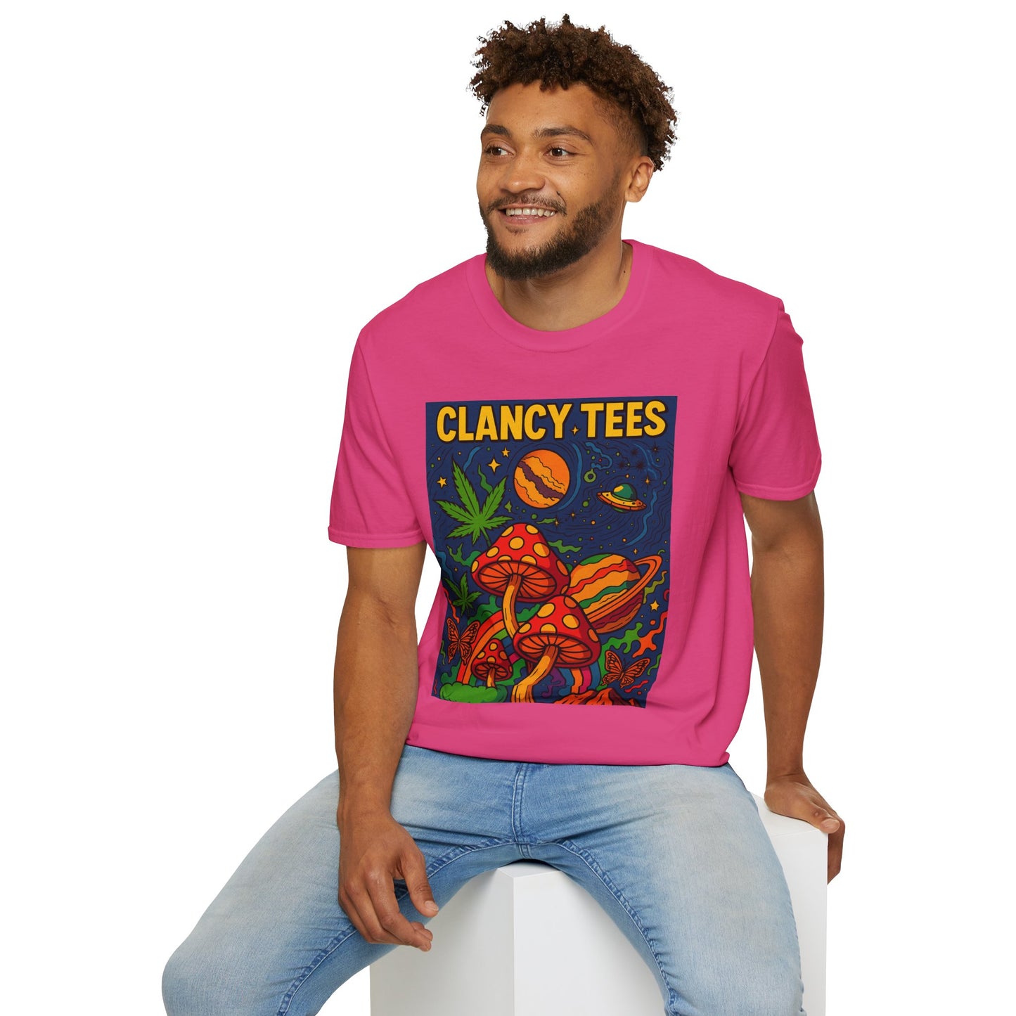 Psychedelic Mushroom T Shirt – Trippy Cosmic Graphic Tee, Stoner Festival Top, Gift for Psychedelic Art Lovers