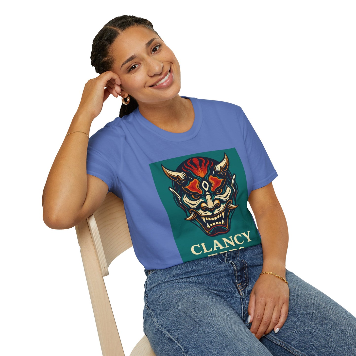 Graphic T-Shirt with Unique Demon Design, Unisex Tee, Casual Wear, Gift for Fans, Halloween Apparel, Streetwear