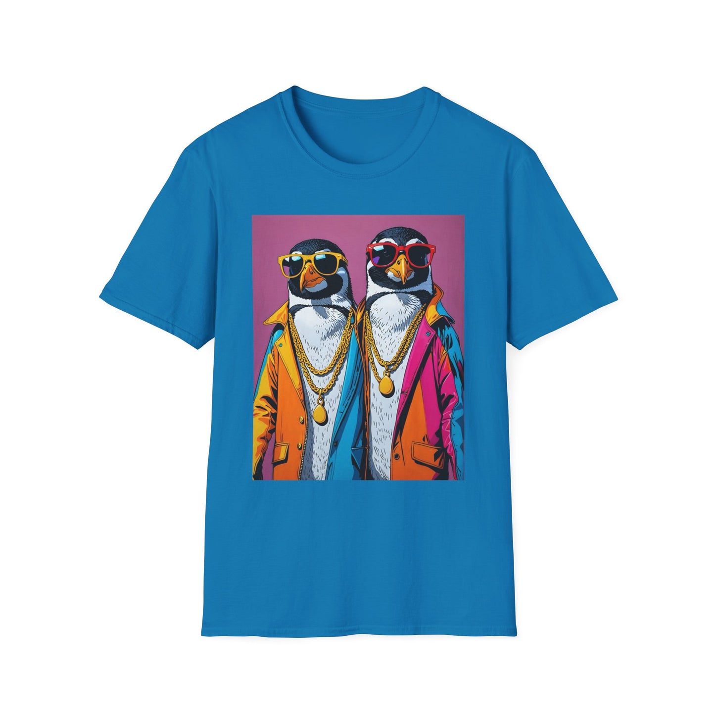 Cool Penguin Shirt – Funny Hip Hop Penguin Graphic Tee – Gift for Animal Lovers, Streetwear Fans, and People Who Stay Icy Year-Round