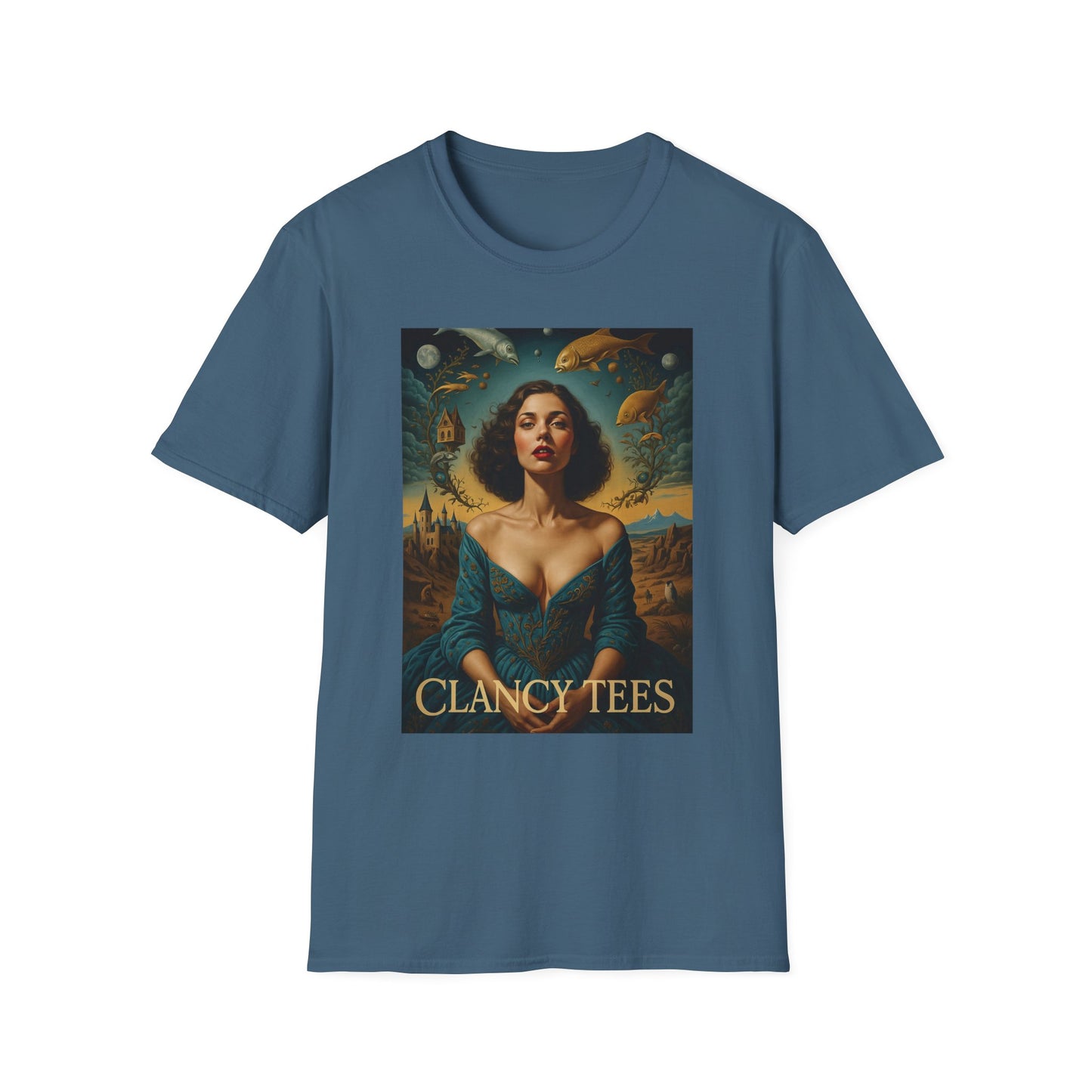 Surreal Renaissance Fantasy T-Shirt – Vintage Style Art Tee, Trippy Baroque Shirt, Gift for Art Lovers, Dreamy Historical Aesthetic Graphic