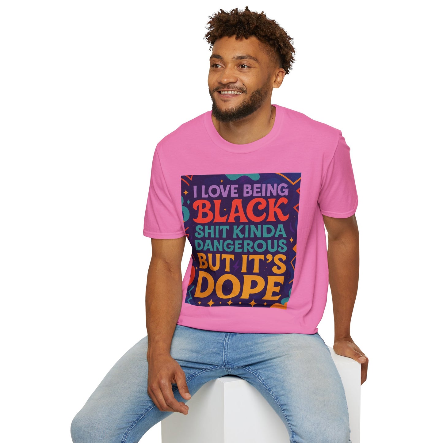 I Love Being Black Shirt – Bold Afrocentric Graphic Tee – Funny Black Pride Design – Gift for Pro-Black Friends and Culture Lovers