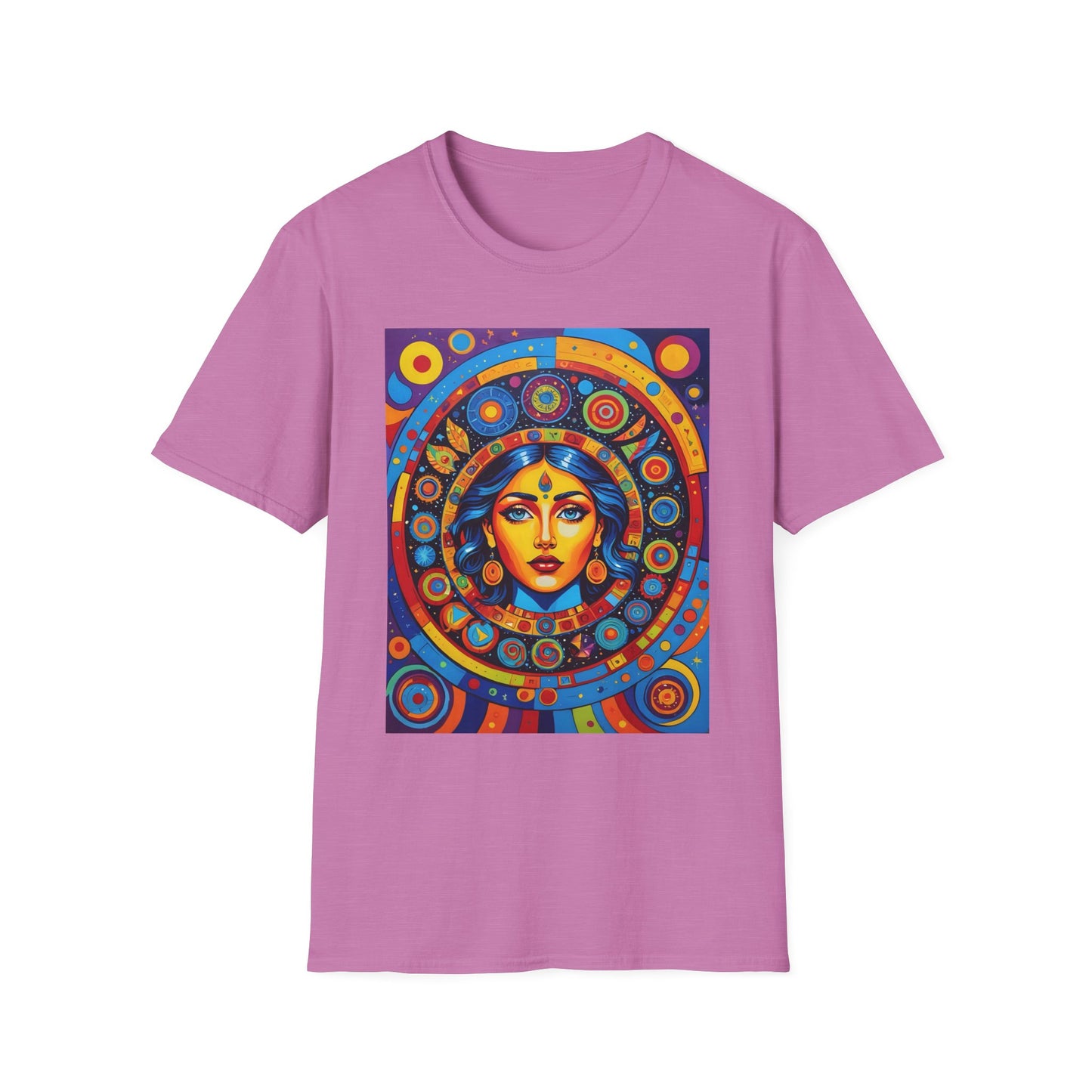 Vibrant Art T-Shirt - Unisex Softstyle Tee, Colorful Graphic Shirt, Gift for Art Lovers, Perfect for Casual Wear, Unique Statement Piece