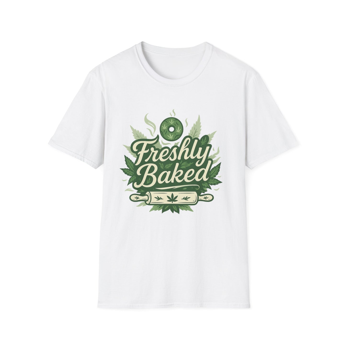 Freshly Baked T-Shirt, Unisex Graphic Tee for Cooks, Foodies, Parties, 420 Celebrations, Unique Gift Idea