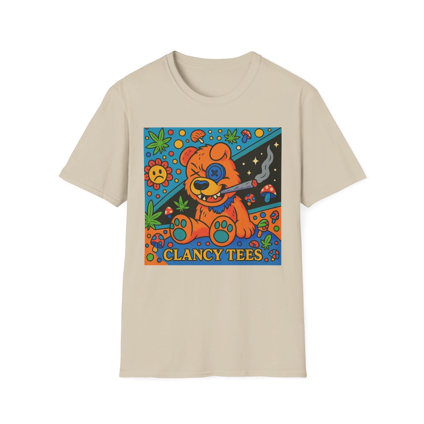 Vibrant Animal Graphic T-Shirt, Casual Tee for Pet Lovers, 420 Friendly Gift, Retro Style, Summer Wear, Fun Everyday Top